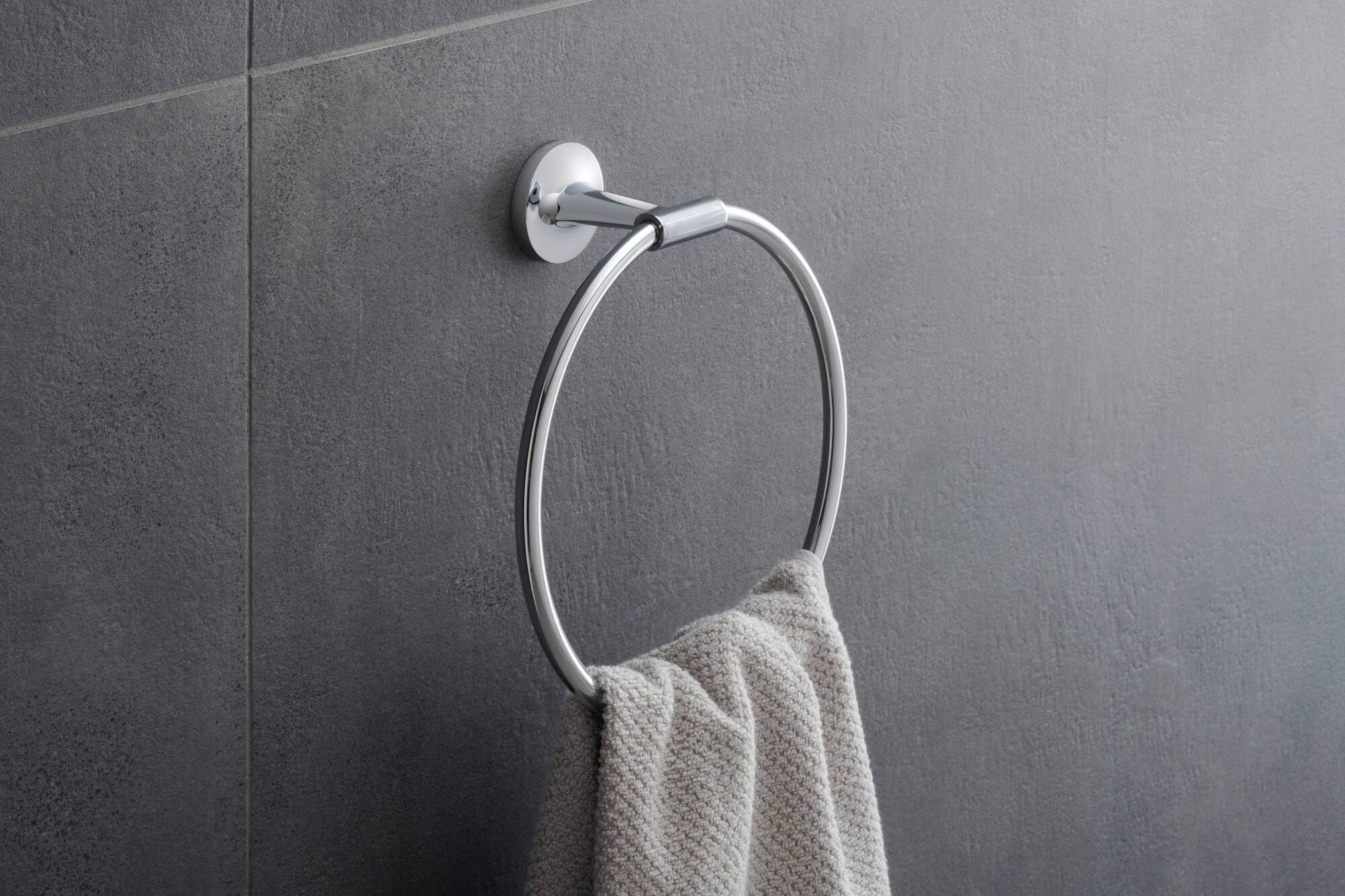 Duravit Starck T Chrome Towel Ring - Modern Bathroom Accessory for Home & Hotel Use