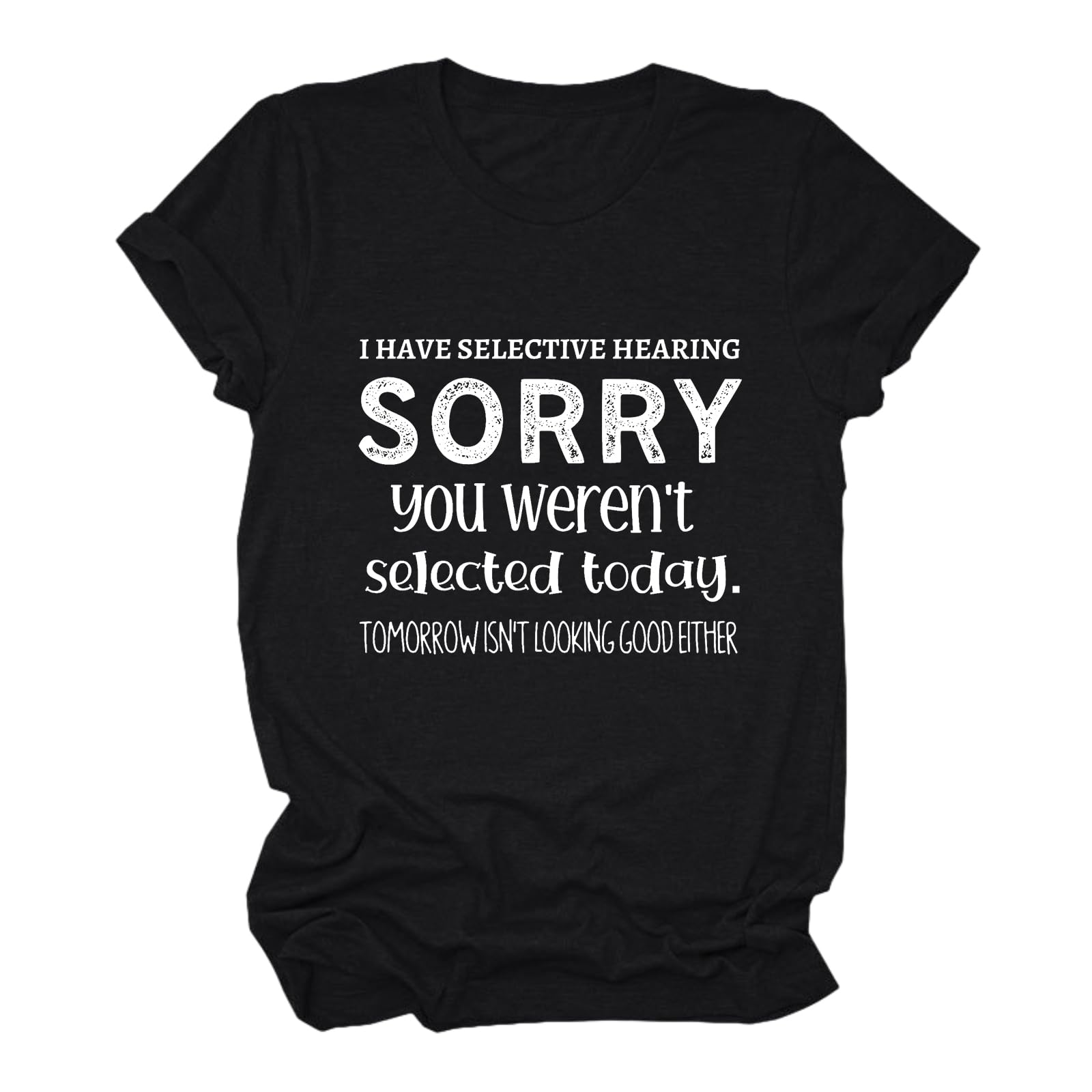 Funny Sarcastic Cotton T-Shirts for Women - Graphic Quote Tees with Sayings | Summer Casual Tops for Everyday Wear & Outings