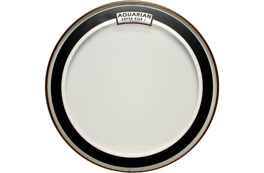 Aquarian Super Kick I Drumhead - 18 Inch Bass Drum Head for Clear, Deep Sound - Perfect for Rock, Jazz & Live Performances
