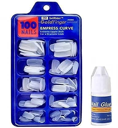 INENCE 48PCS Nail Art Kit with Glitter Stones, 100 Fake Nails, 10 Nail Tapes, 15 Nail Brushes & 5 Dotting Pens - Professional DIY Manicure Set for Home Salon, Party & Gift Giving