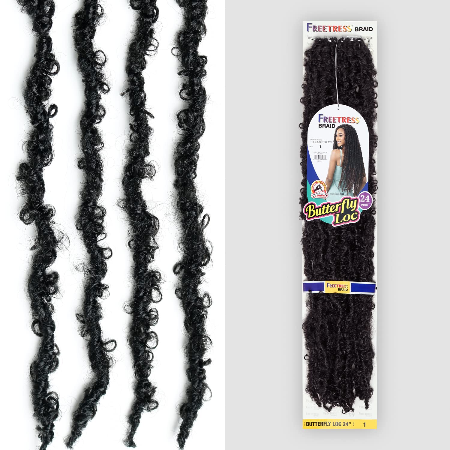 FreeTress Crochet Braids Butterfly Loc 24