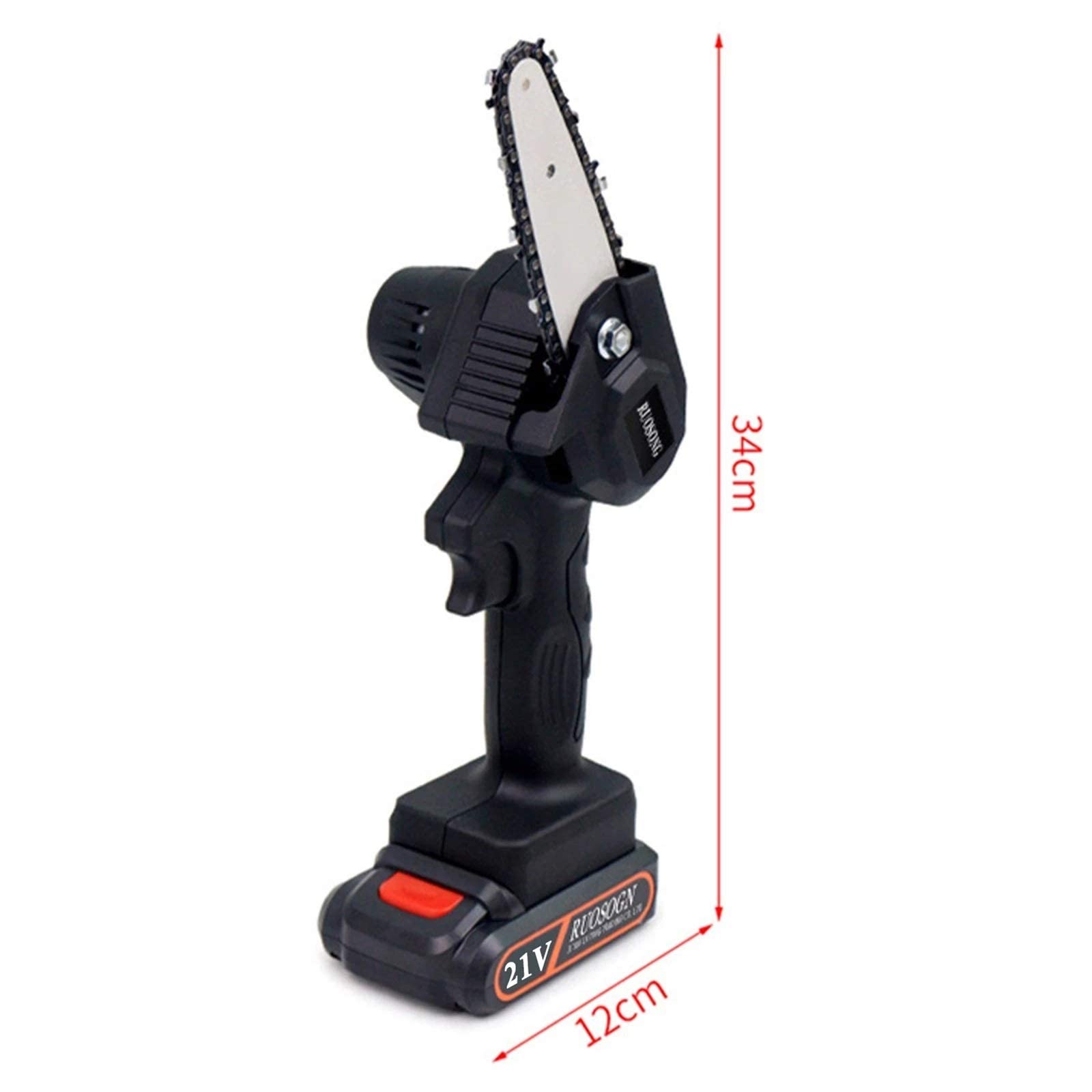Cordless Electric Pruning Saw - 500W Rechargeable Mini Chainsaw for Tree Trimming & Garden Maintenance | Perfect for DIY Landscaping, Branch Cutting & Woodworking Projects