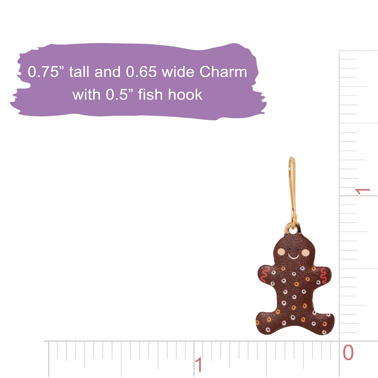 Spinning Daisy Dangling Cookie Man Gingerbread Earrings - Christmas Holiday Baking Party Jewelry Gift for Women & Girls