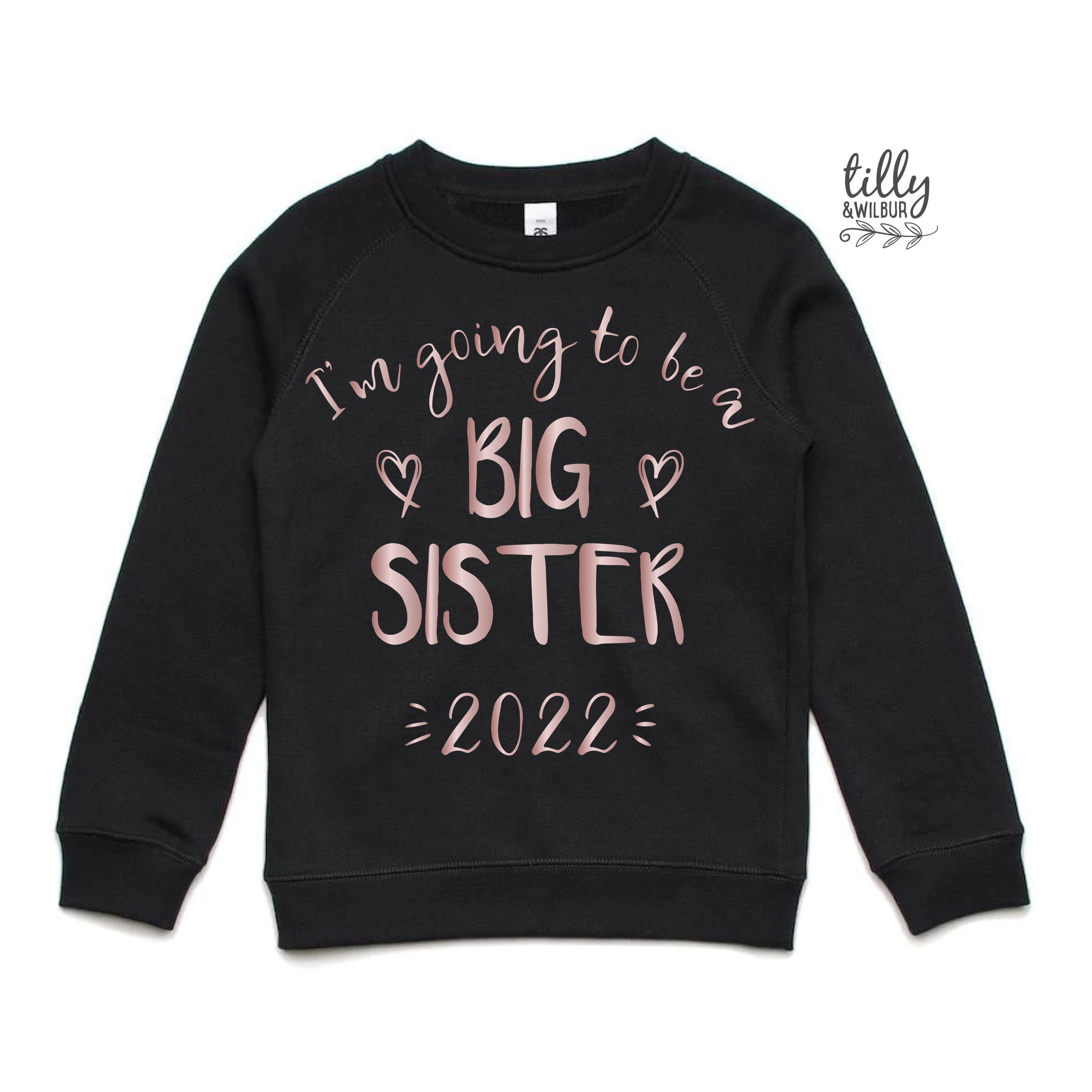 Big Sister Jumper - Cute Matching Sibling Outfits for Family Photos & Special Occasions