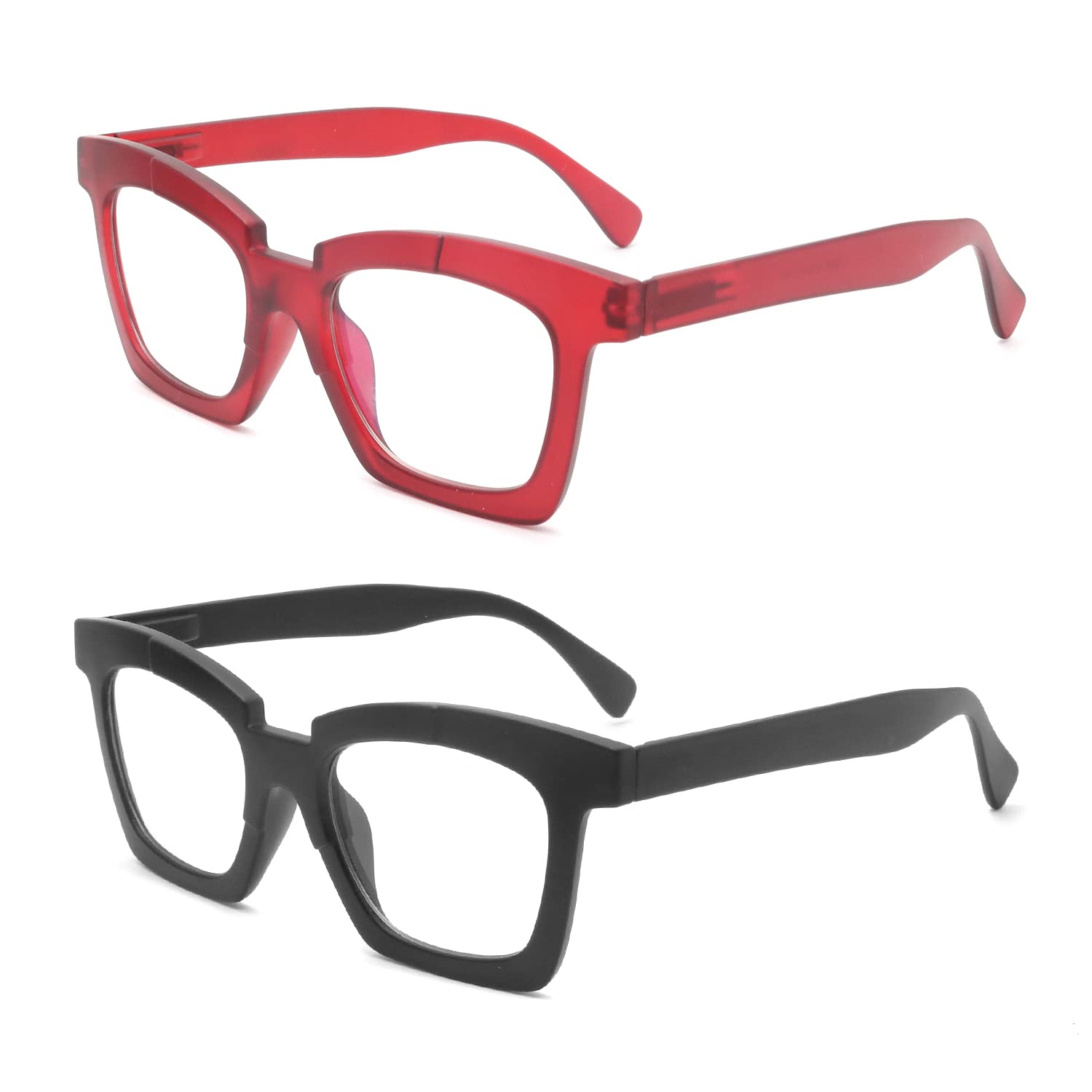 Areyeth 2-Pack Blue Light Blocking Glasses for Women - Anti-Eyestrain Computer & Gaming Glasses with UV Protection - Perfect for Office Work, Online Classes & Late-Night Screen Use