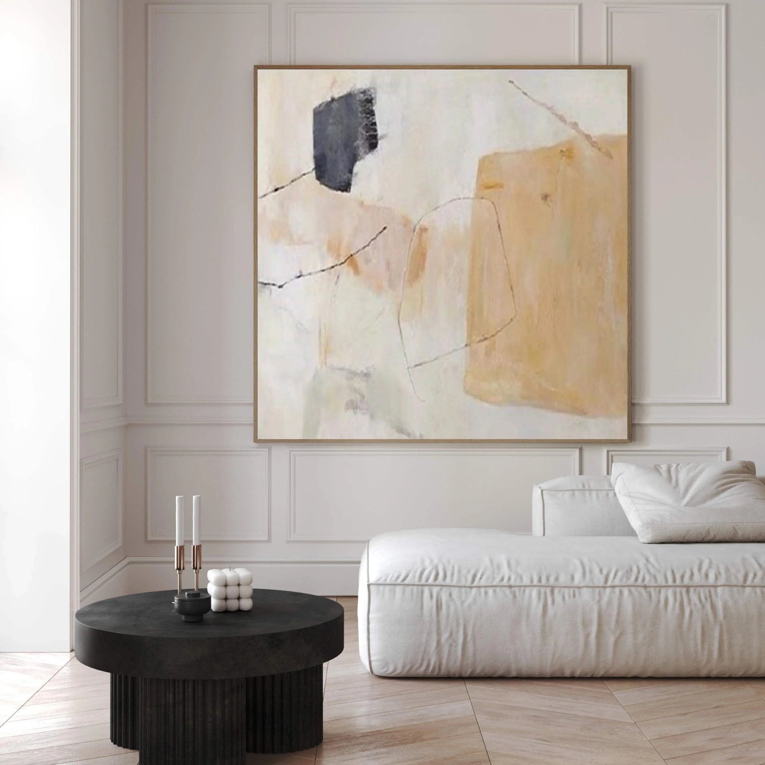 Abstract Tranquility Art Painting #WS253 - Modern Wall Decor for Living Room, Bedroom & Office - Calming Canvas Artwork for Home & Workspace