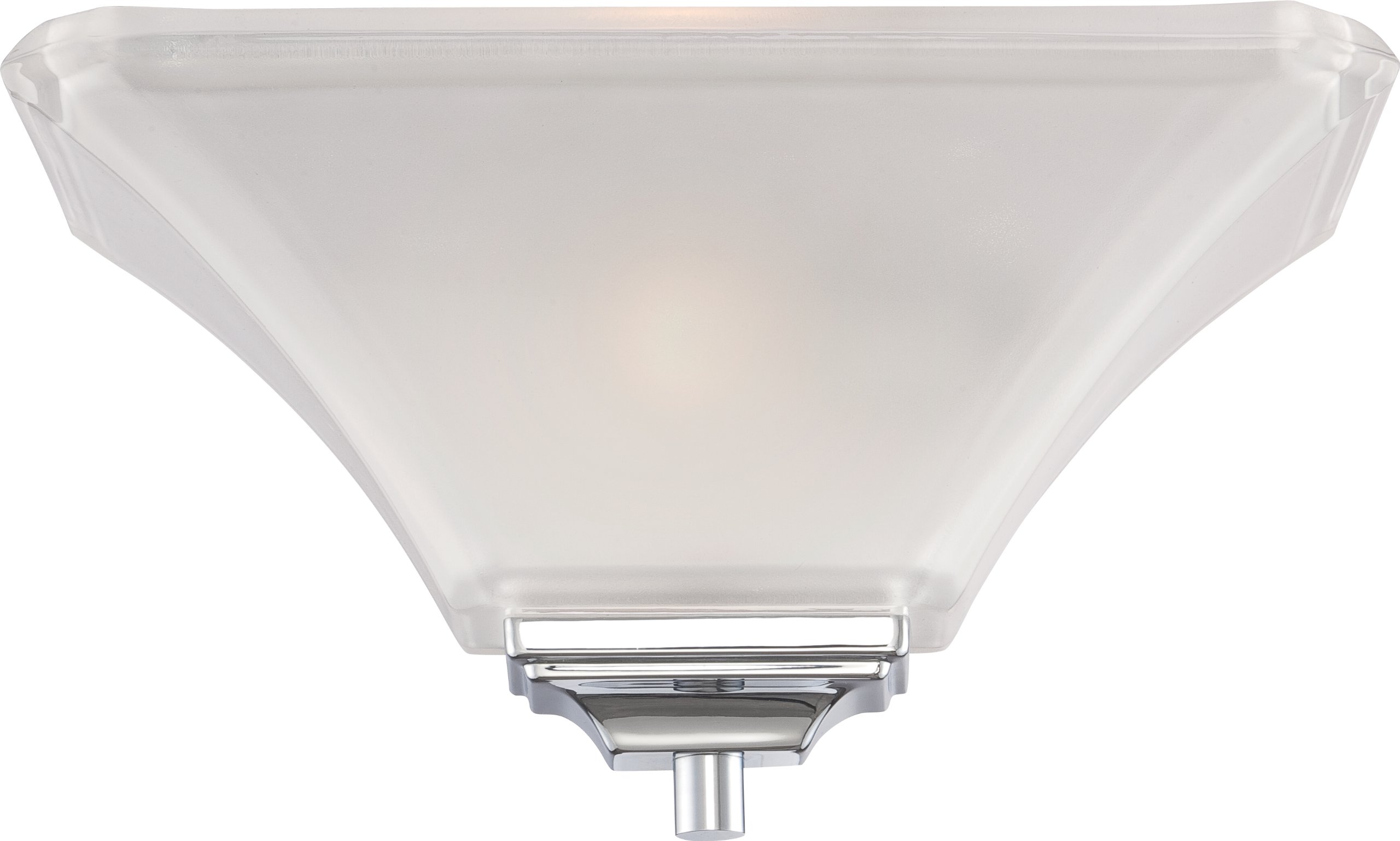 Nuvo Lighting Parker One Light Wall Sconce - Frosted Glass Shade, Brushed Nickel Finish - Perfect for Bedroom, Hallway, and Entryway Lighting
