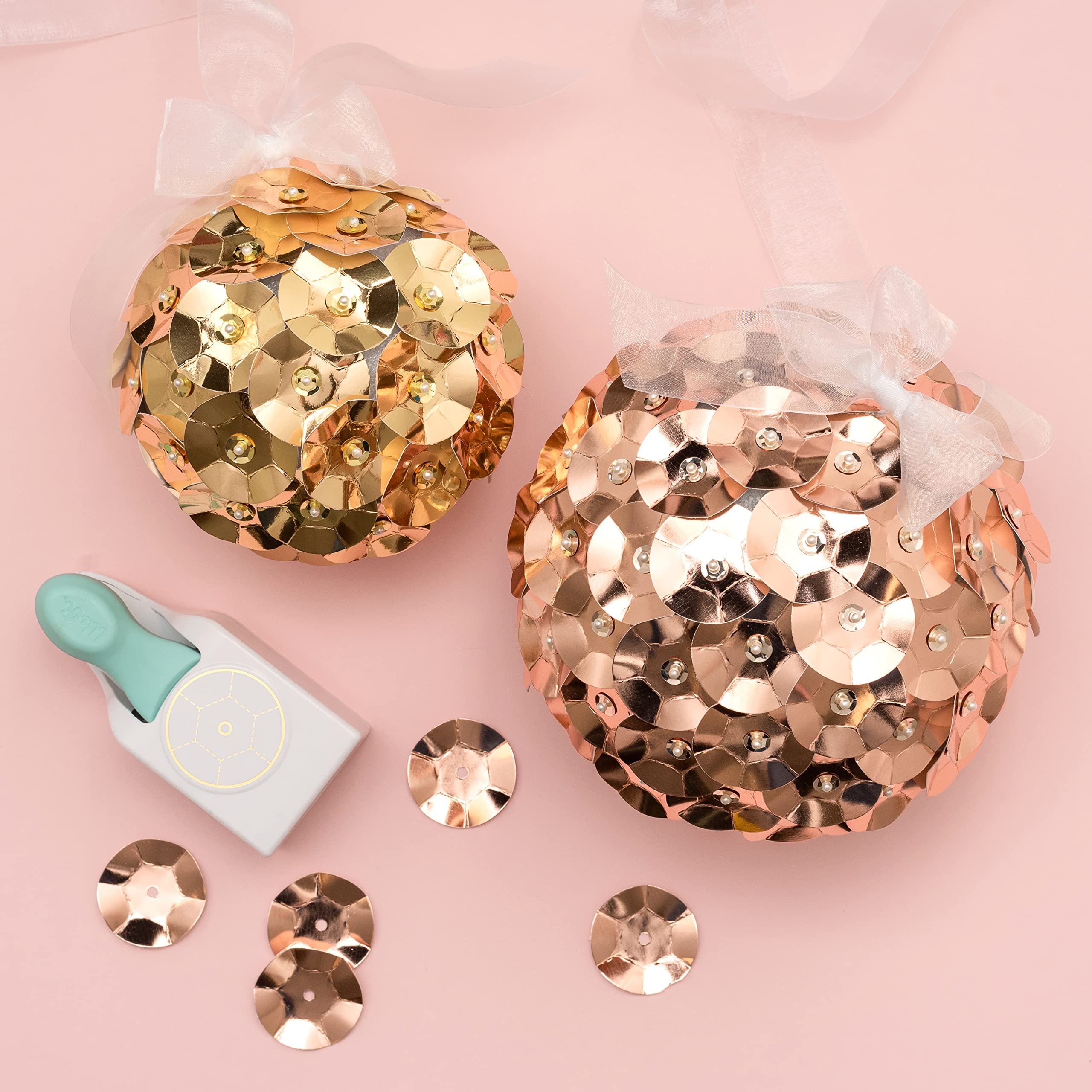 We R Memory Keepers Sequin Paper Punch - Safe Paper Scoring Tool for Scrapbooking, Card Making, DIY Crafts, Journaling & Printmaking | Perfect for Home, Office & Art Projects