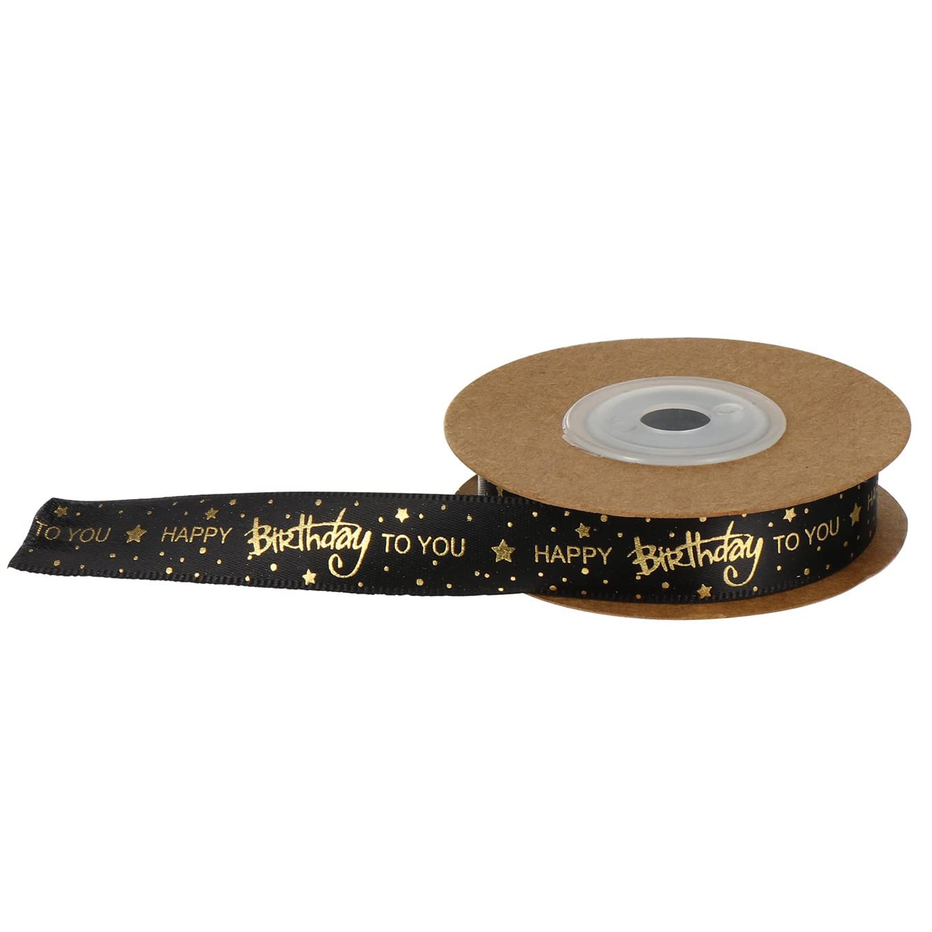 20 Yards Happy Birthday Printed Ribbon - Premium Polyester Decorative Ribbon for Cake Decorating, Gift Wrapping, DIY Crafts & Party Decor | Ideal for Birthday Cakes, Presents, and Special Occasions
