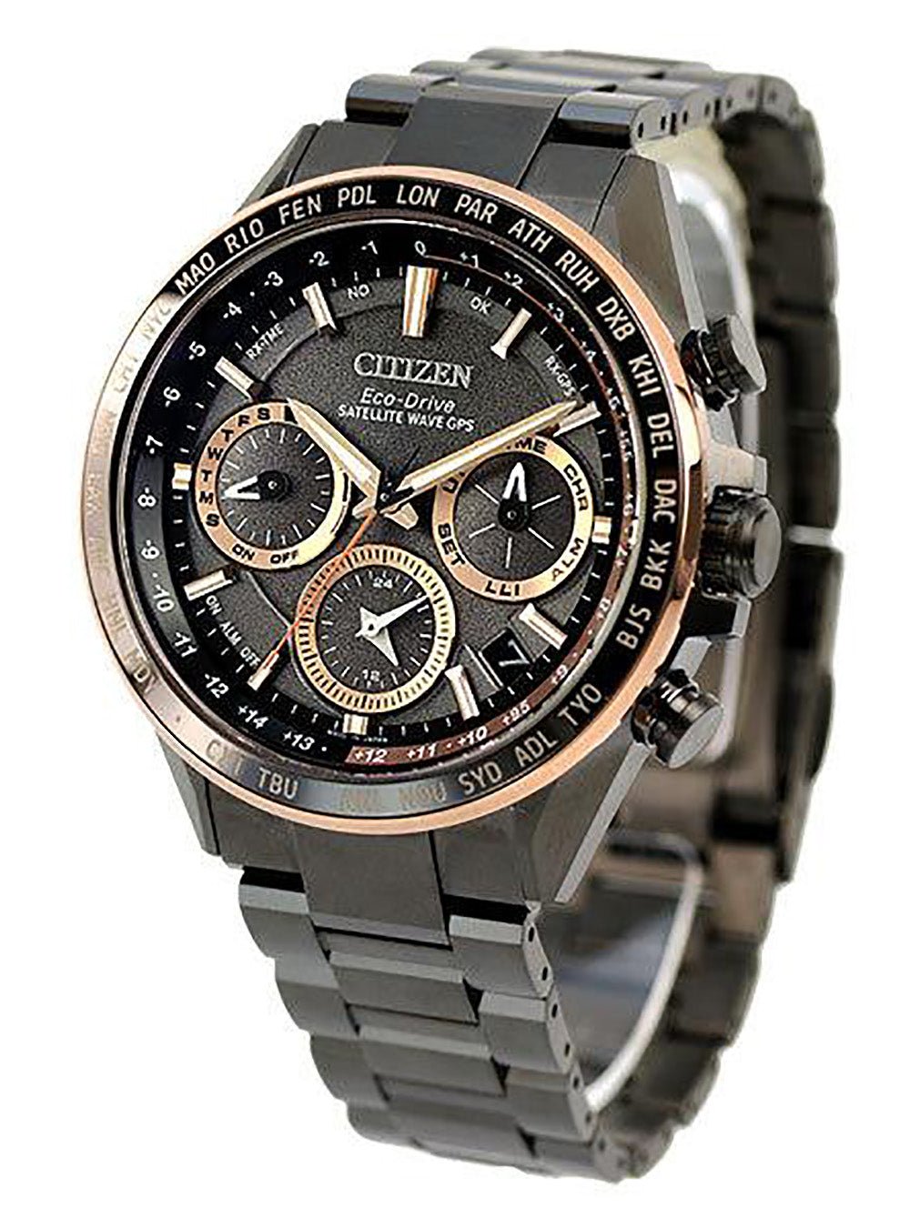 CITIZEN Eco-Drive Black Titanium Watch CC4016-67E - Japanese Made JDM Automatic Timepiece for Men | Business, Formal & Casual Wear