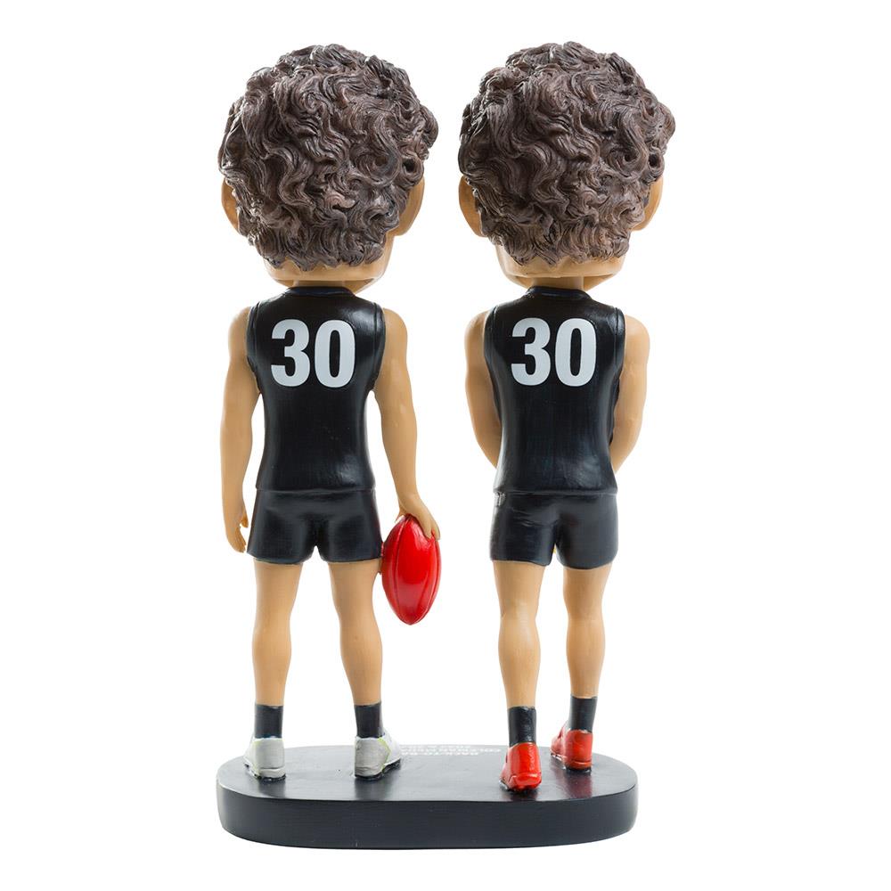 AFL Carlton Blues Charlie Curnow (Double Coleman) Bobblehead - Official AFL Collectible for Fans, Home & Office Decor, Sports Memorabilia Gift