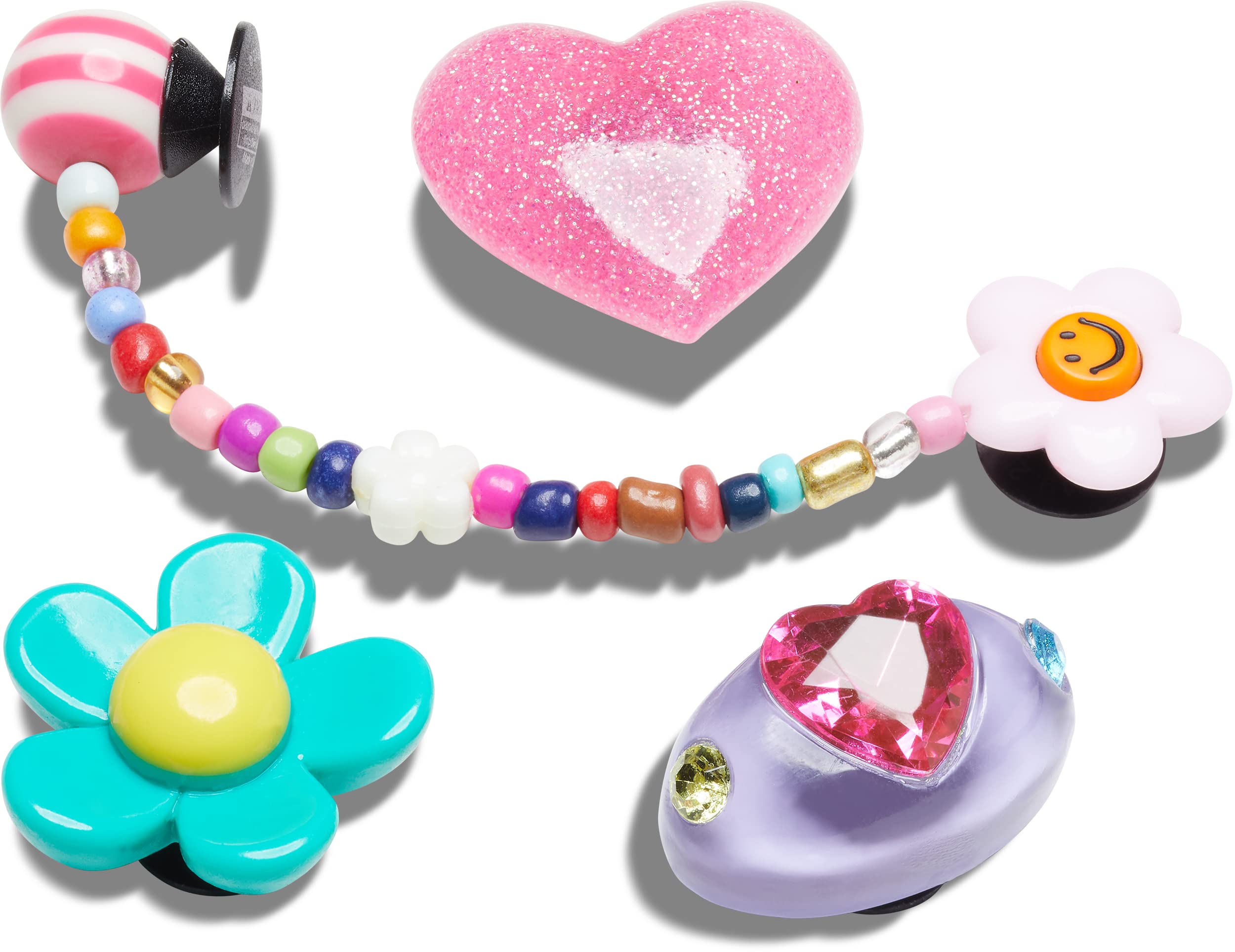 Crocs Jibbitz 5-Pack Gold Shoe Charms for Crocs Shoes | Fun & Stylish Shoe Accessories for Kids & Adults | Perfect for Customizing Crocs, Gifts & Everyday Wear