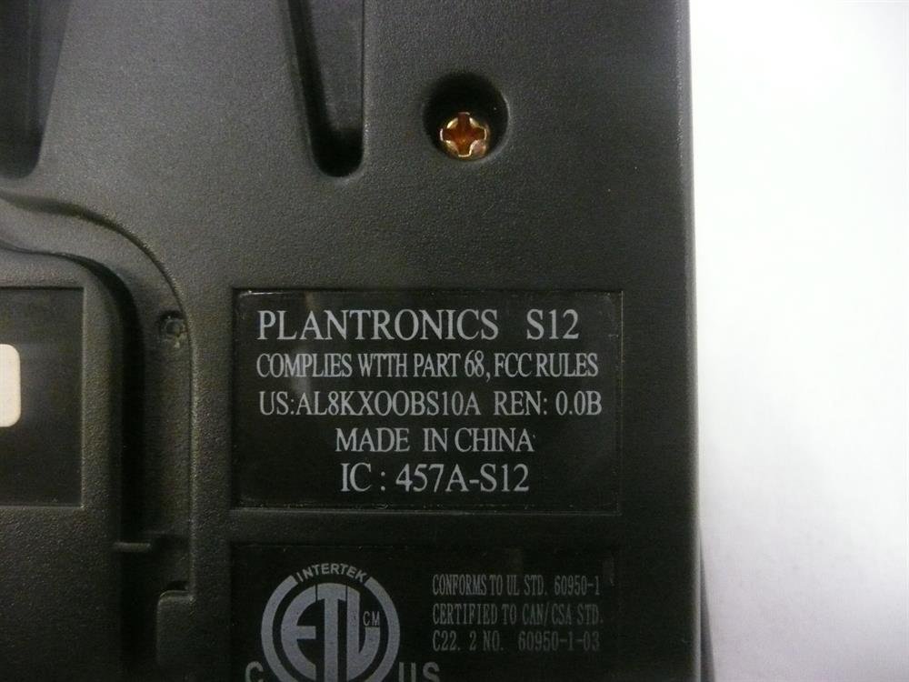 Plantronics S12 Convertible Phone Headset System with Noise Cancelling Microphone - Hands-Free Office & Call Center Headset for Clear Business Communication
