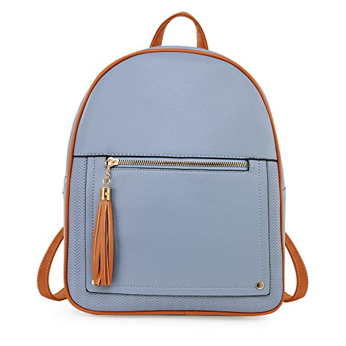 Backpack Blue & Brown