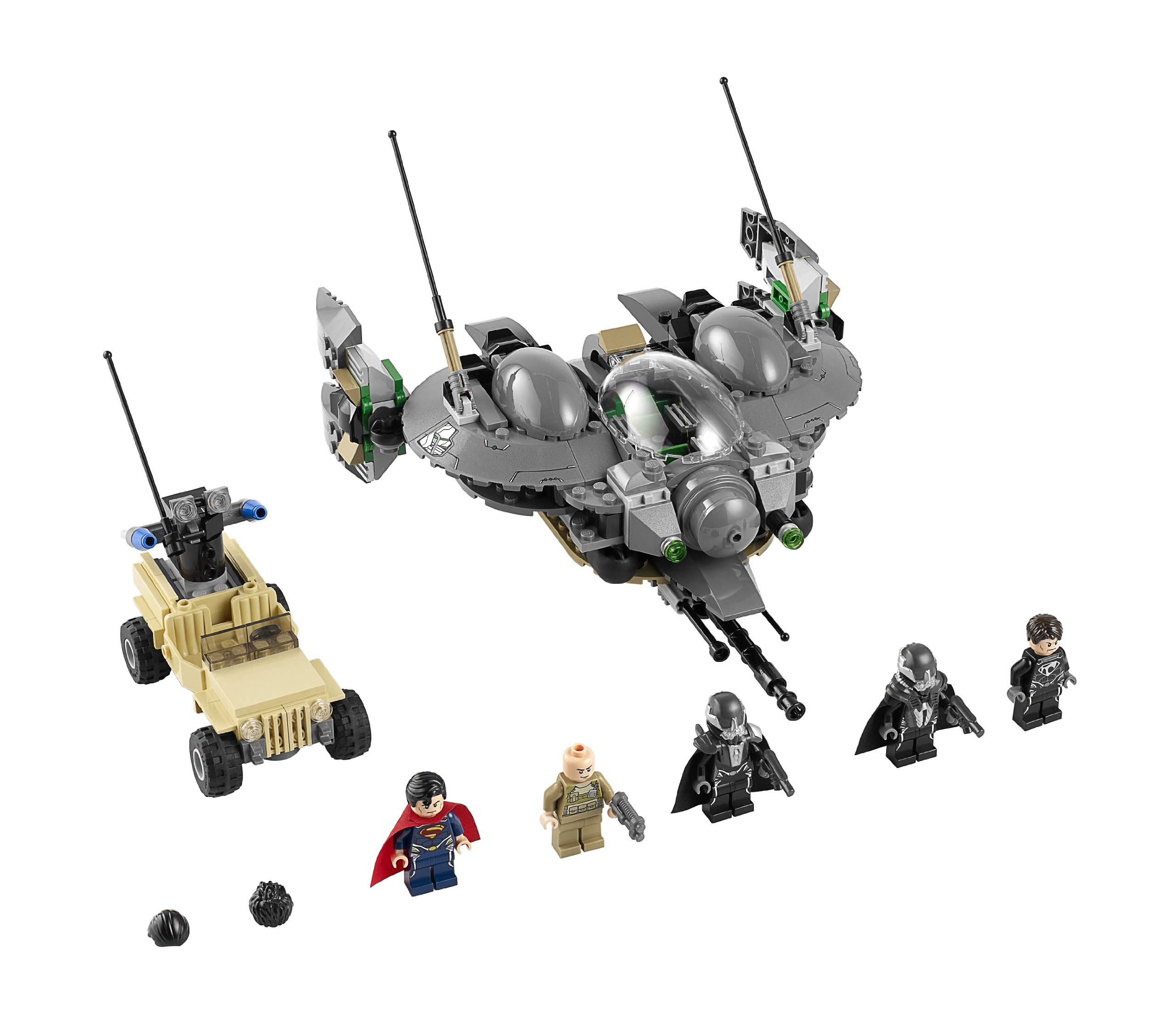 LEGO Superheroes Superman Battle of Smallville 76003 Building Blocks Toy Set for Kids - Creative Play, Collectible Display & Superhero Action Scenes