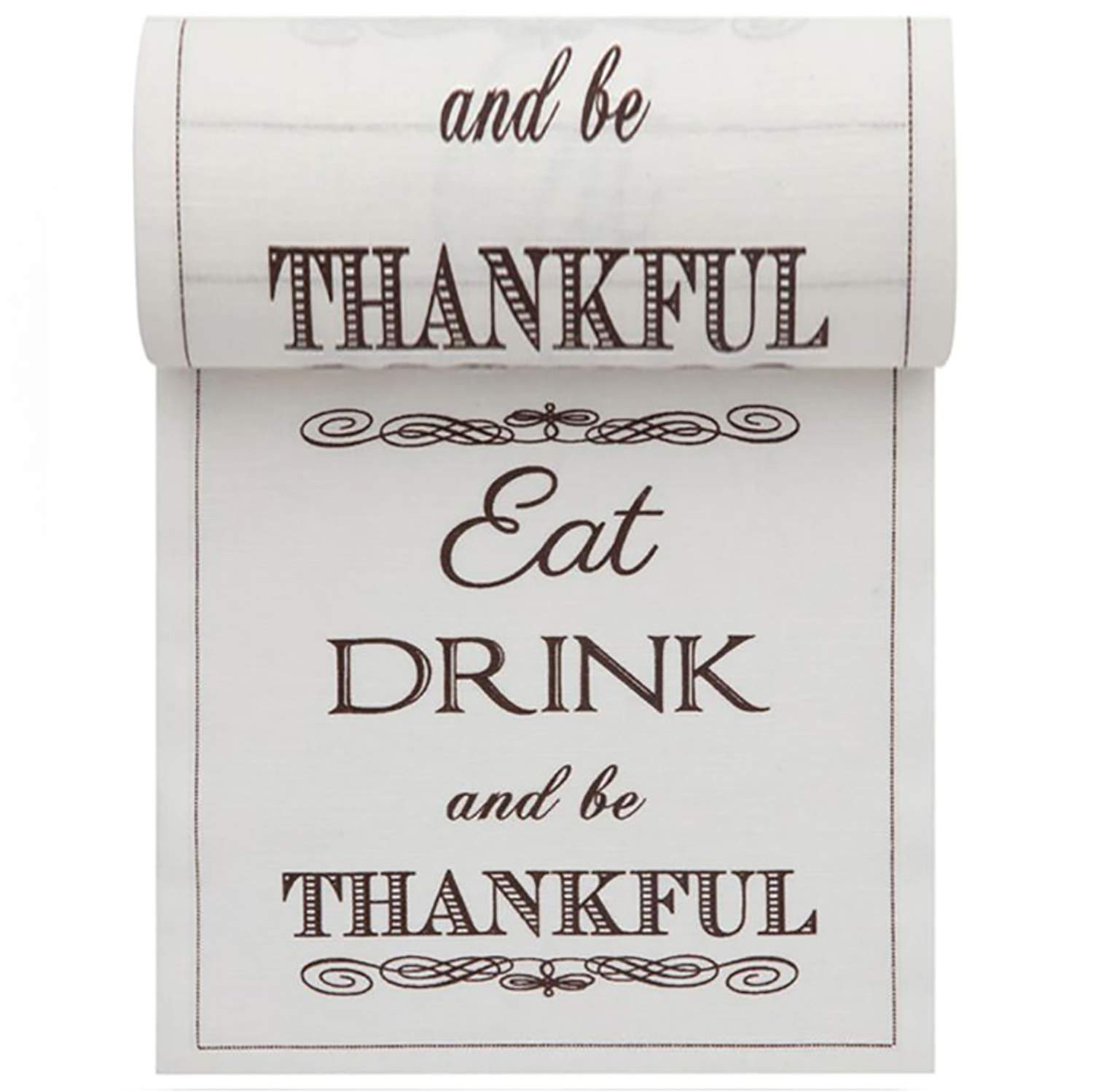 Five Star Premium Thanksgiving Napkins - 20 Rolls, 8x8 Inch White Linen Dessert Napkins for Holiday Dining, Party Decor & Grateful Celebrations | Perfect for Thanksgiving Dinner, Christmas Gatherings & Festive Table Settings