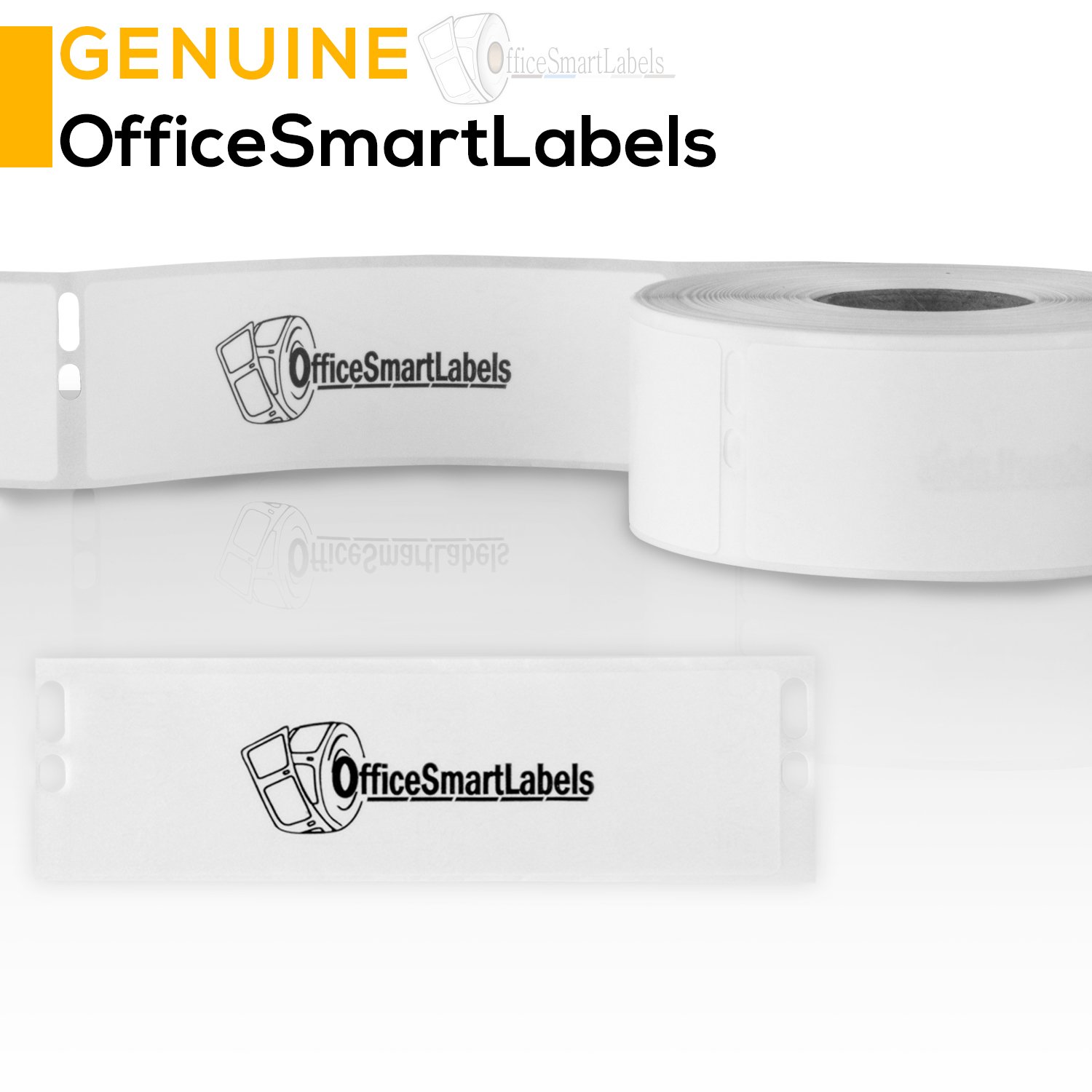 OfficeSmartLabels 1 x 1.5 Inch Book Spine Labels - 50 Rolls (750 Labels Per Roll) - Compatible with Avery 30347 - Perfect for Library, Office & School Organization