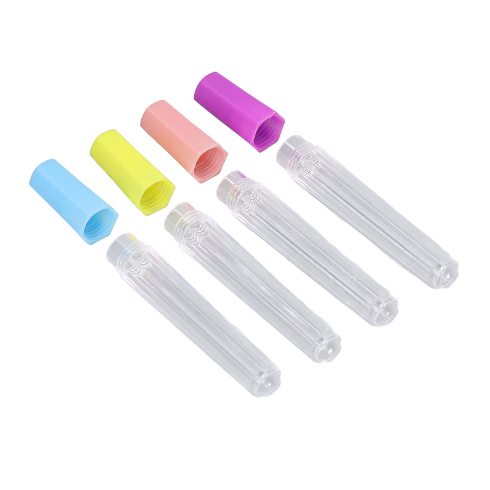 10-Piece Clear Felting Needle Storage Container with Lids - Sewing Needles Organizer Tube Kit for Embroidery, Knitting & DIY Crafts - Perfect for Craft Rooms, Travel & Needlework Projects