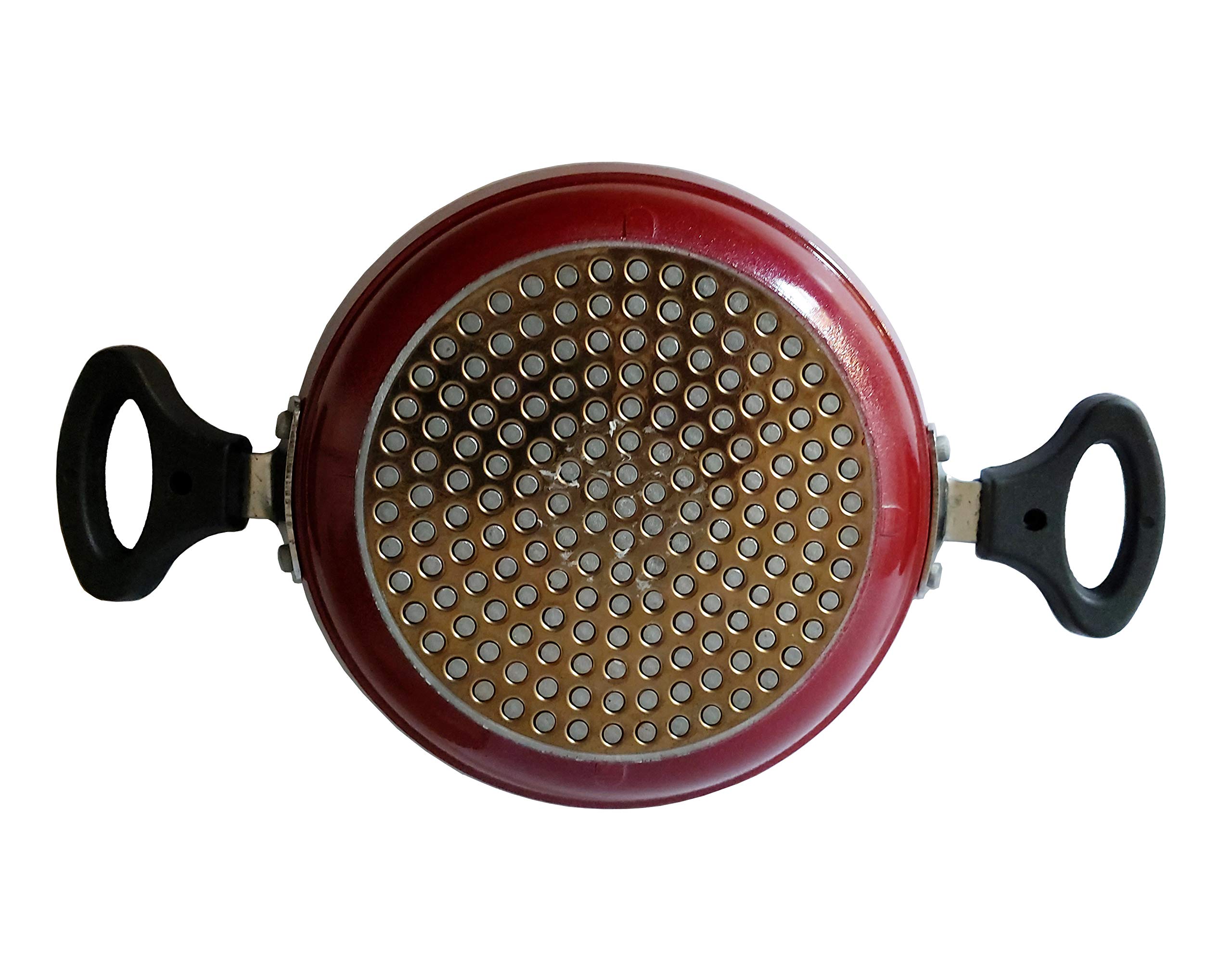 Non Stick Appam Maker Pan with Lid - 7 Pits Induction Base Appam Patra - Includes Spatula & Scrubber - Perfect for South Indian Breakfast, Snacks & Vegan Cooking