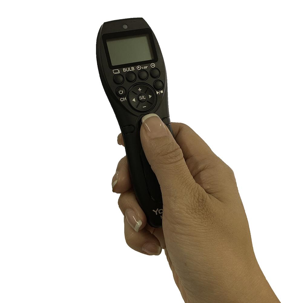 2.4G Wireless Timer Camera Remote Control for DSLR - Black | Perfect for Photography, Vlogging & Group Shots