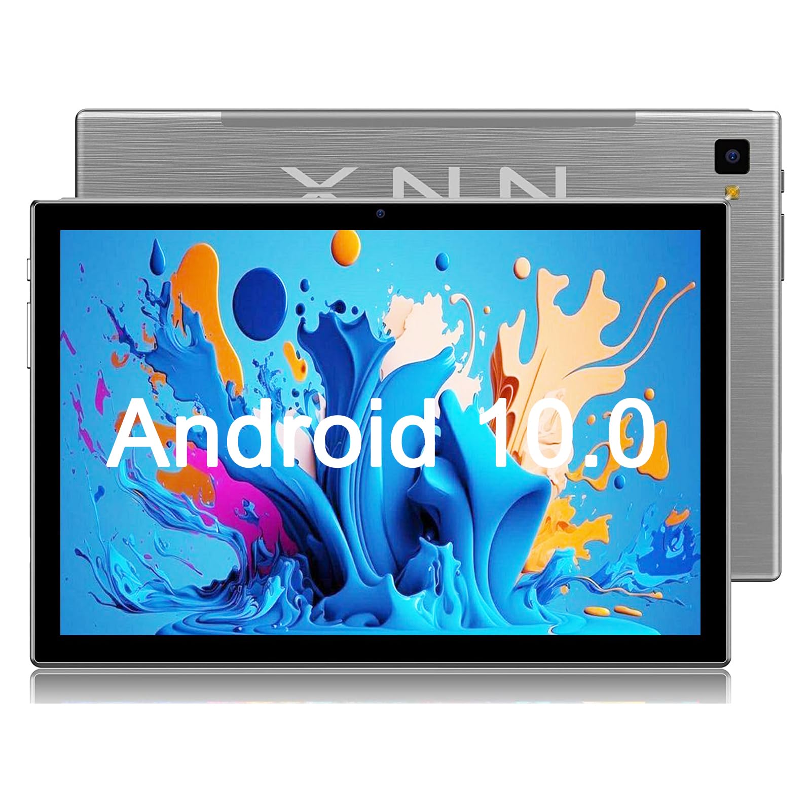 10 Inch Android Tablet with Octa-Core Processor, 2GB RAM & 32GB ROM (Expandable to 128GB), IPS HD Display, 6000mAh Battery, 5MP+13MP Dual Cameras - WiFi Bluetooth Google Certified Gaming Tablet for Kids, Students & Home Entertainment