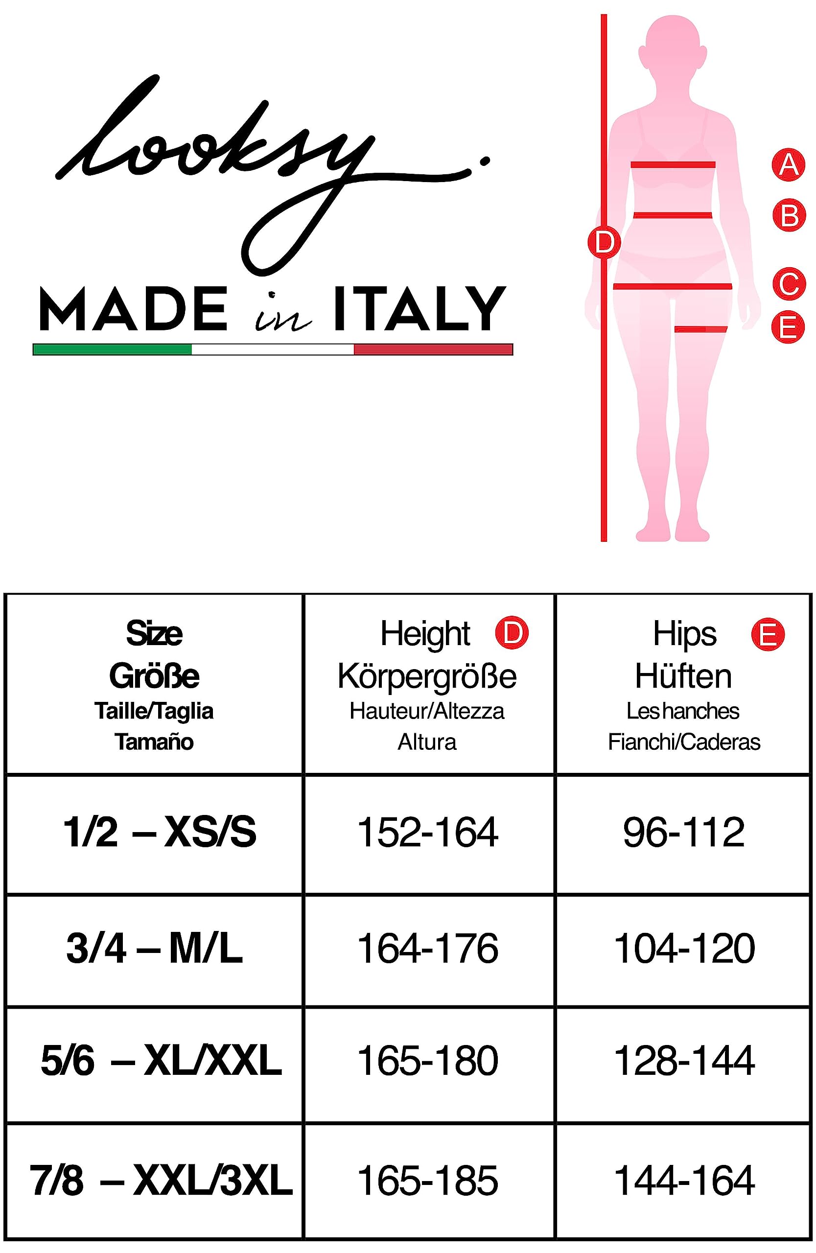 Looksy Women's Fine Fishnet Tights - Italian Hosiery Pantyhose with Fence Net Pattern, Sexy High Waist Stockings, Fancy Cross Mesh Design for Party, Date Night & Special Occasions