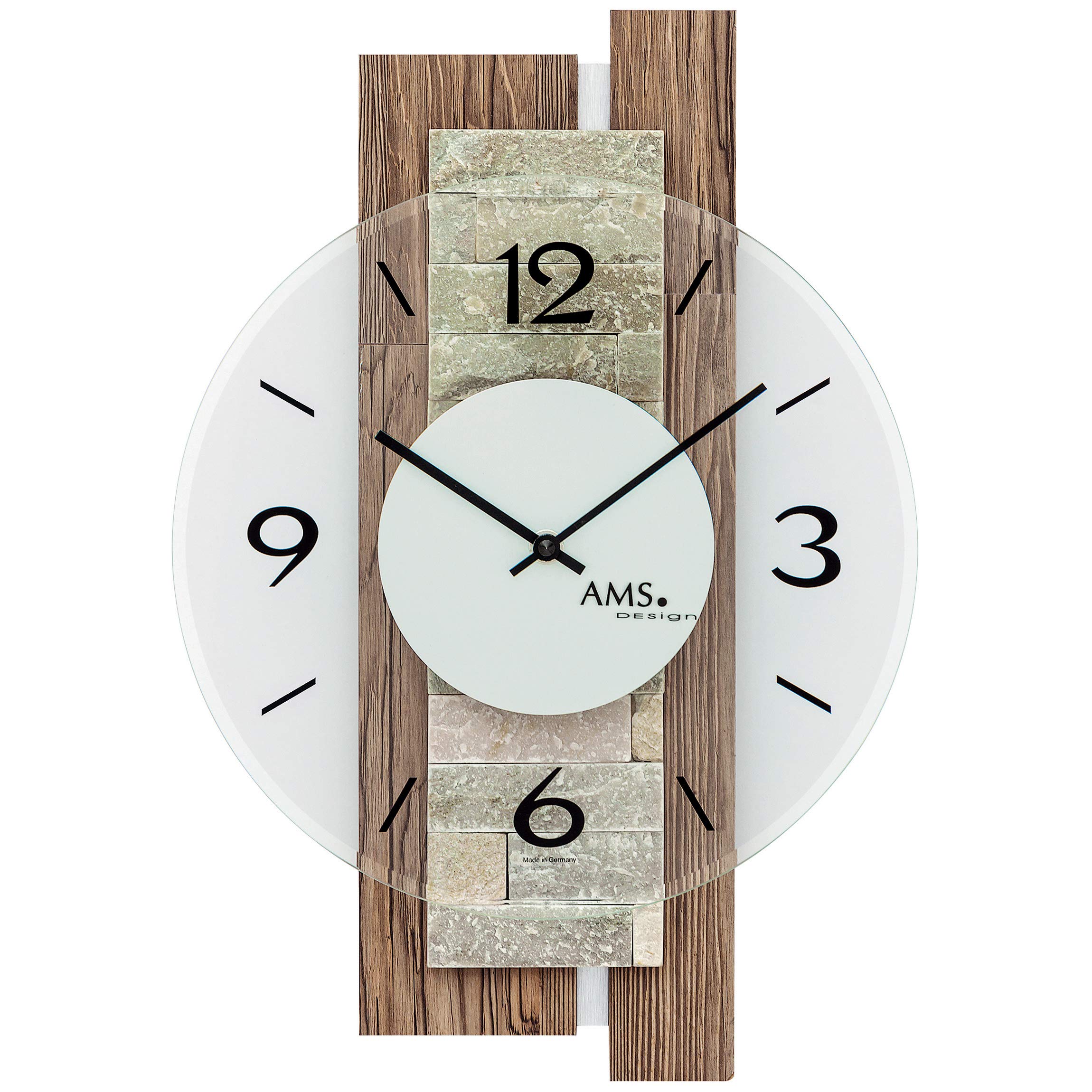Modern Wall Clock with Silent Quartz Movement - Large Round Analog Clock for Living Room, Bedroom, Office - Battery Operated Home Decor (12 Inch) | Perfect for Home, Office & Gift Giving