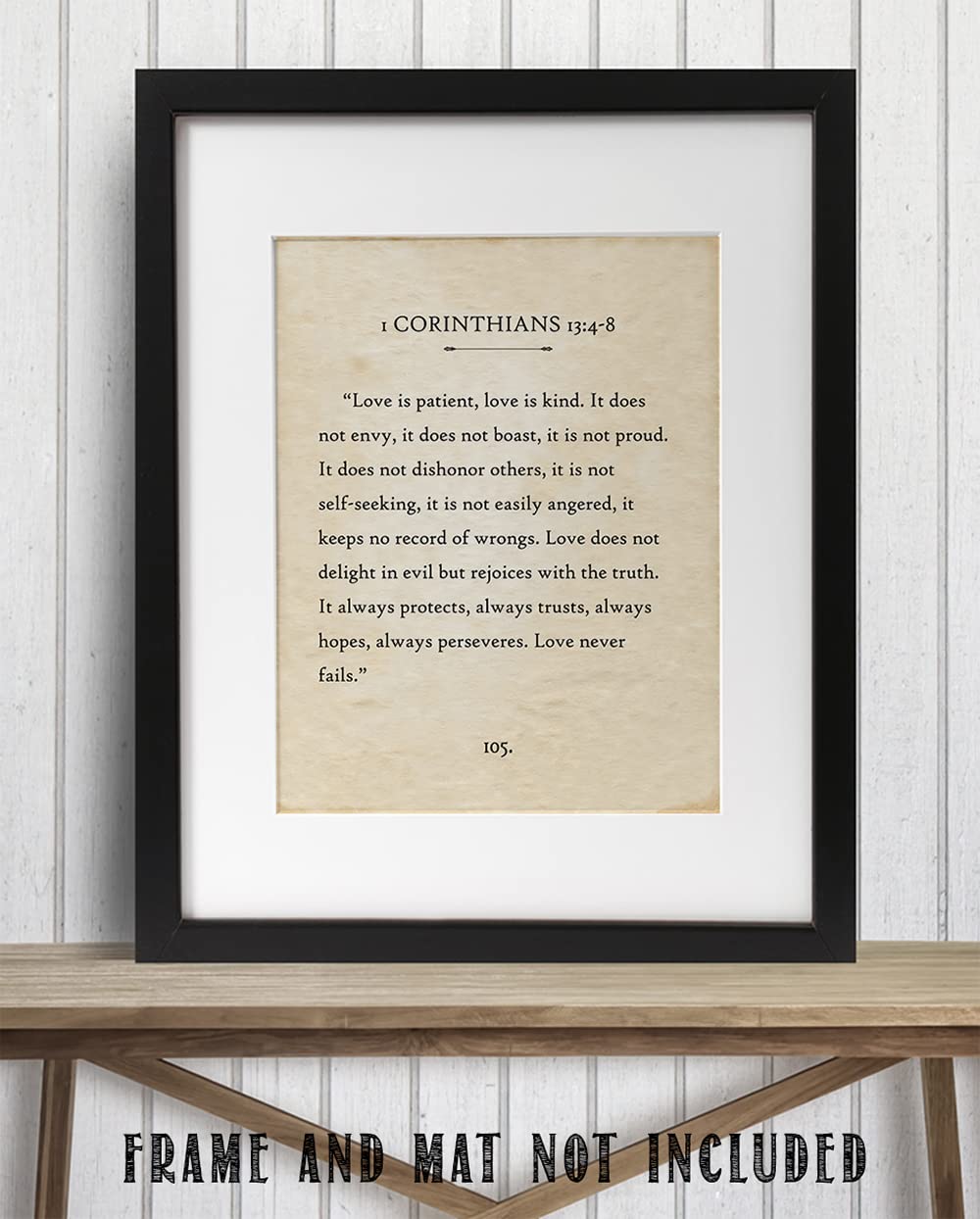 Corinthians 11x14 Bible Verse Print - Wedding Gift & Home Decor