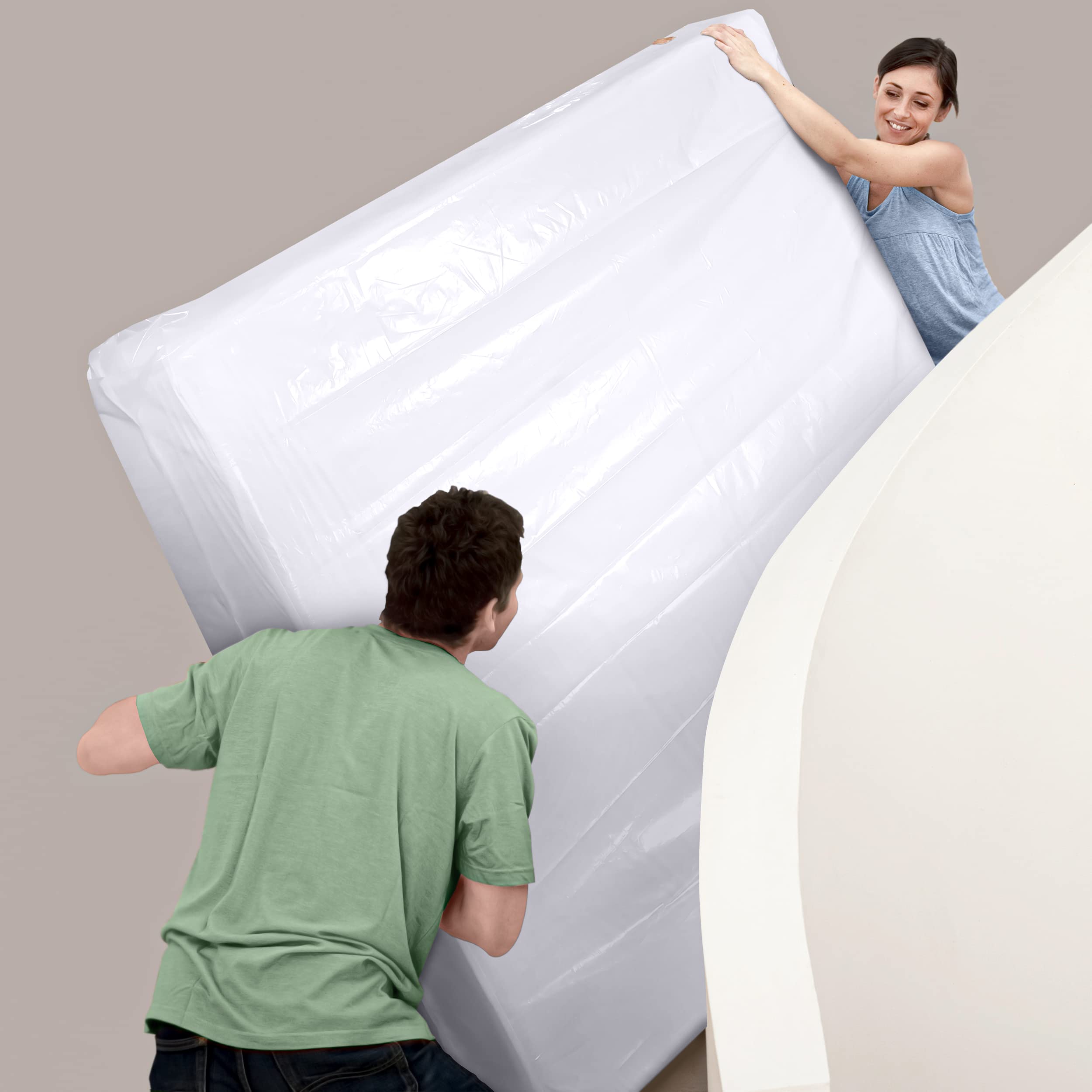 Utopia Home Full Size Mattress Storage Bags for Moving (Pack of 2) - Waterproof Plastic Mattress Covers with Zipper, Fits 14 Inch Mattress - Perfect for Moving, Storage & Bed Bug Protection