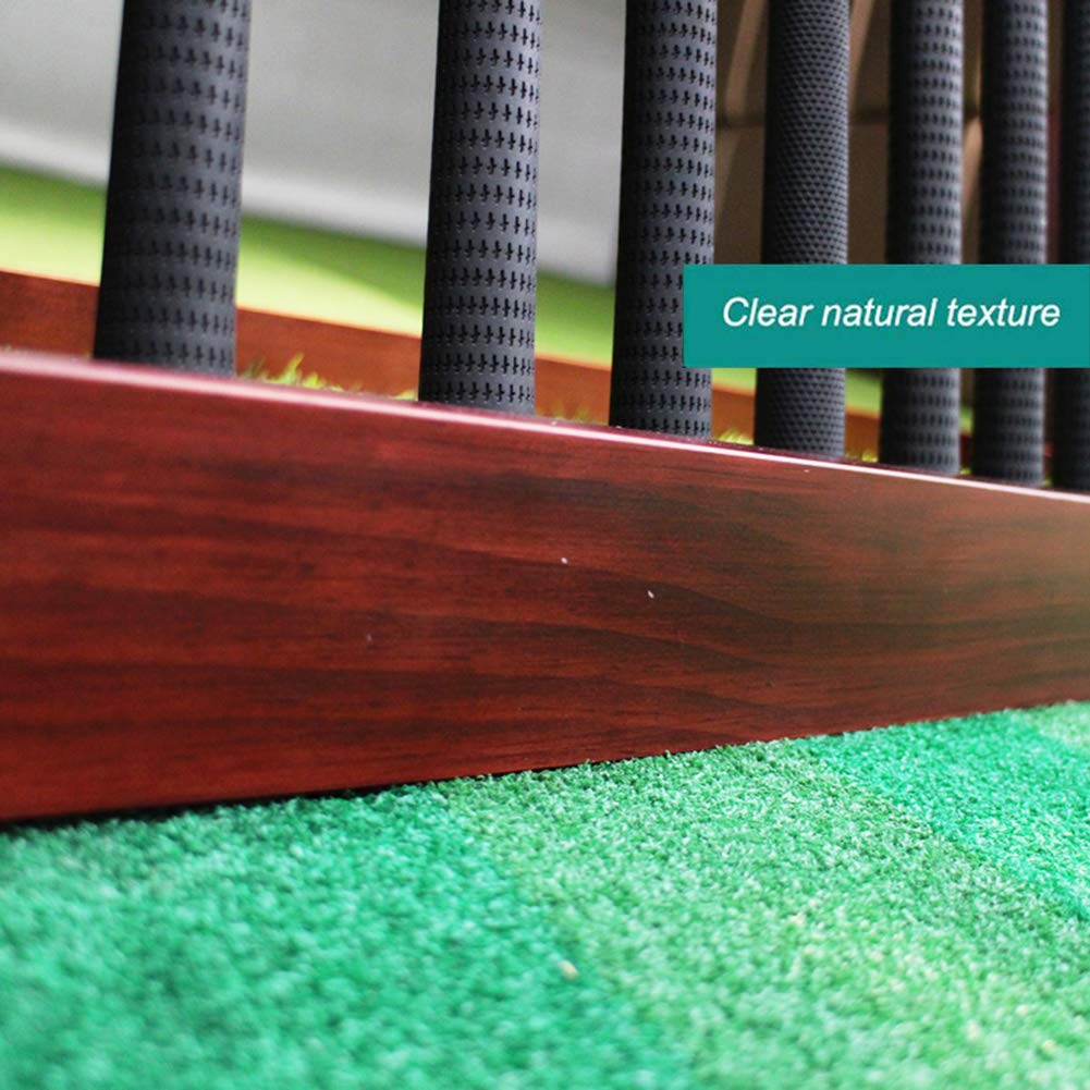 Premium Solid Wood Golf Club Organizer - Wall Mounted Golf Club Display Stand Rack with 6 Slots - Perfect Golf Accessories for Home, Office & Man Cave Decor - Ideal Gift for Golf Lovers & Enthusiasts