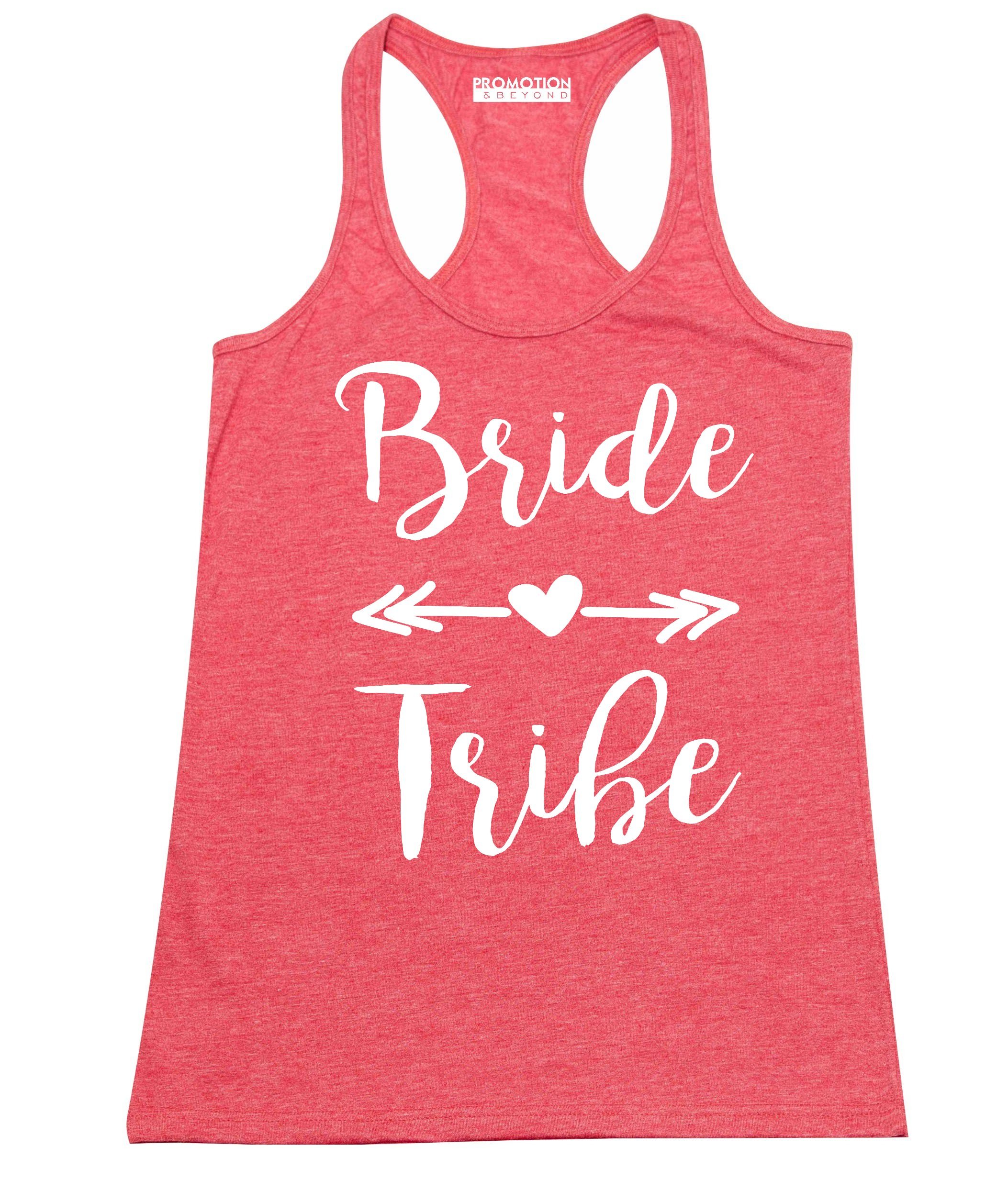 Bride Tribe White Wedding Bridal Party Tank Top for Women - Perfect for Bachelorette Parties, Bridal Showers & Rehearsal Dinners