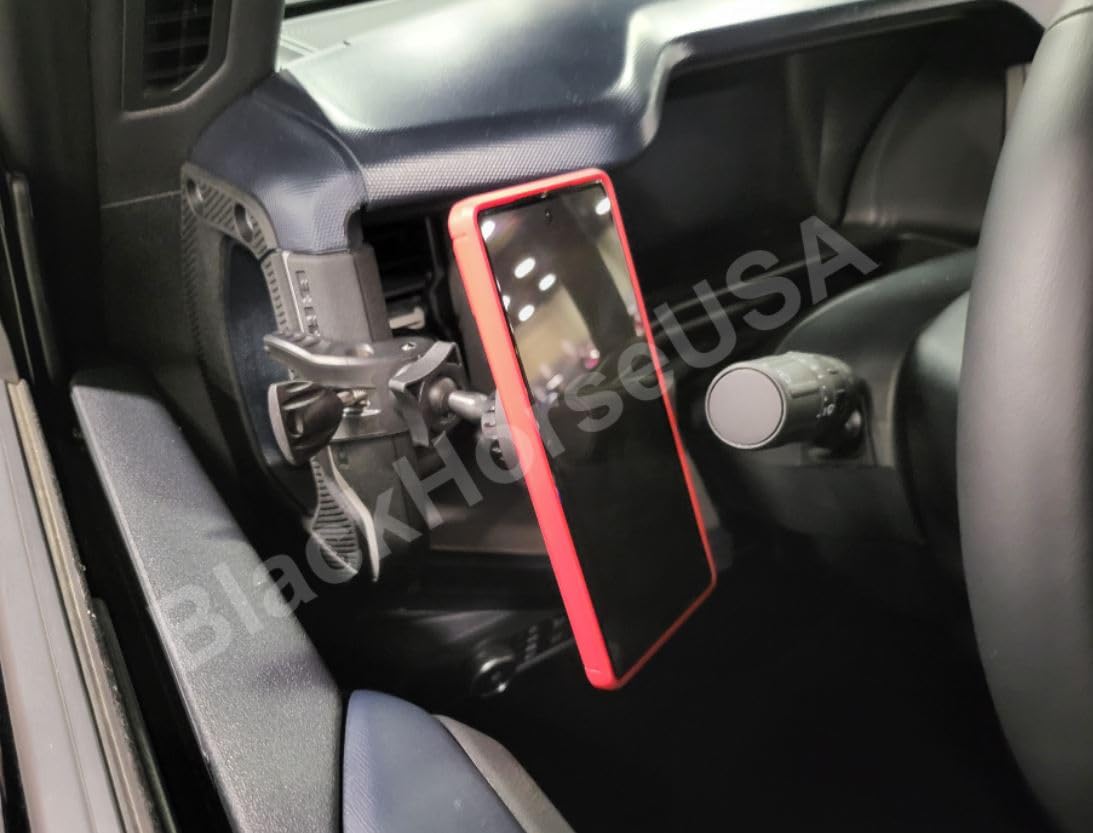 15W Qi Fast Wireless Charger & Phone Mount for Ford Bronco (2021-2025) | Center Console Car Accessory | Perfect for Road Trips & Daily Commutes
