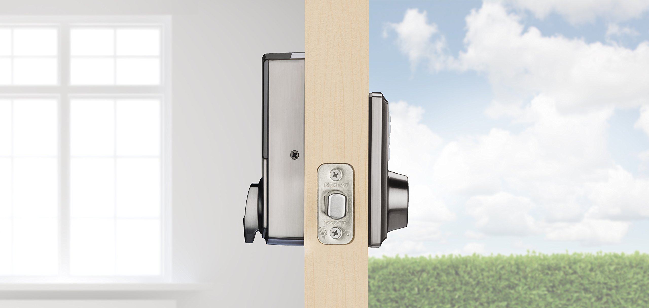 Kwikset 98880-004 SmartCode 888 Smart Lock - Z-Wave Plus Touchpad Electronic Deadbolt with SmartKey Security in Satin Nickel - Ideal for Smart Homes & Secure Keyless Entry