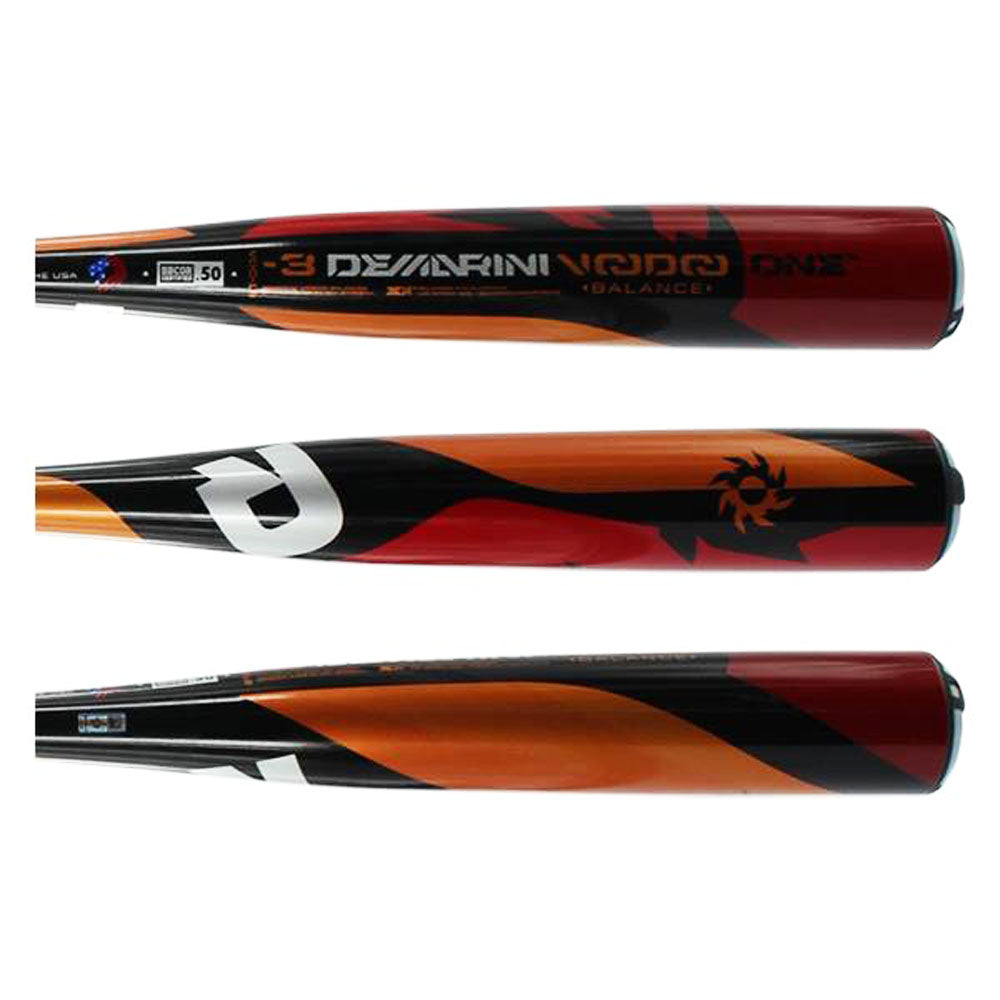 DeMarini Voodoo One BBCOR Adult Baseball Bat -3 Drop 2018 Model (VOC 18) | High Performance Aluminum Alloy Bat for Competitive Play & Training