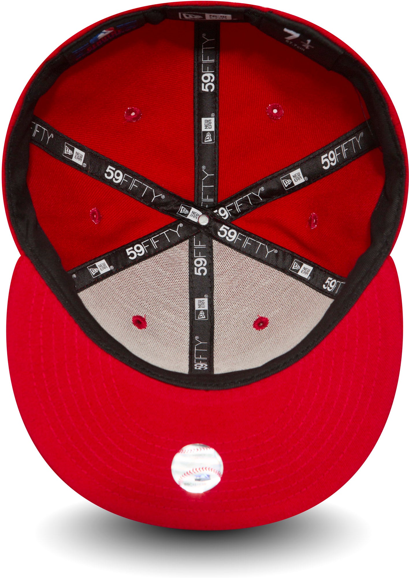 New York Yankees New Era 59Fifty MLB Scarlet Baseball Cap - Official Fitted Hat for Men & Women - Perfect for Baseball Games, Streetwear & Sports Fan Gifts