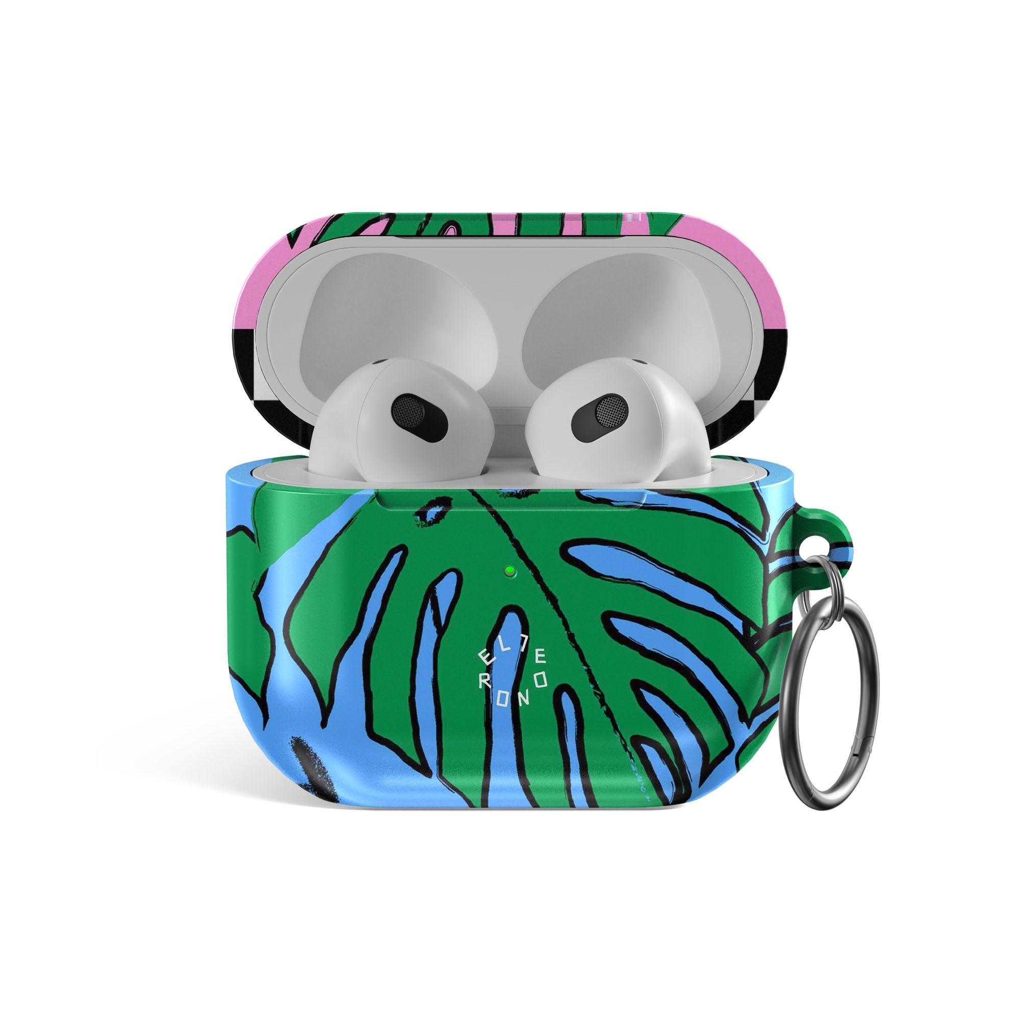 Tropical Leaves AirPods Case - Protective Cover for Apple AirPods 1/2/3 & Pro - Durable & Stylish Design for Everyday Use - Perfect for Travel, Work & Outdoor Activities