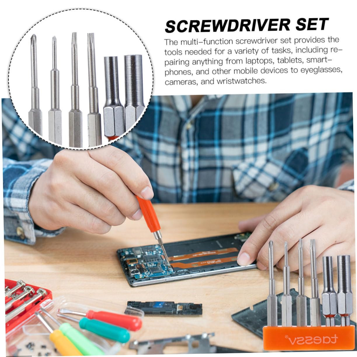 9-Piece Screwdriver Set for Watch & Phone Repair - Mini Precision Tool Kit for Electronics, Tablet Disassembly, Game Console Maintenance & Scratch Removal - Perfect for DIY Repairs at Home or Workshop
