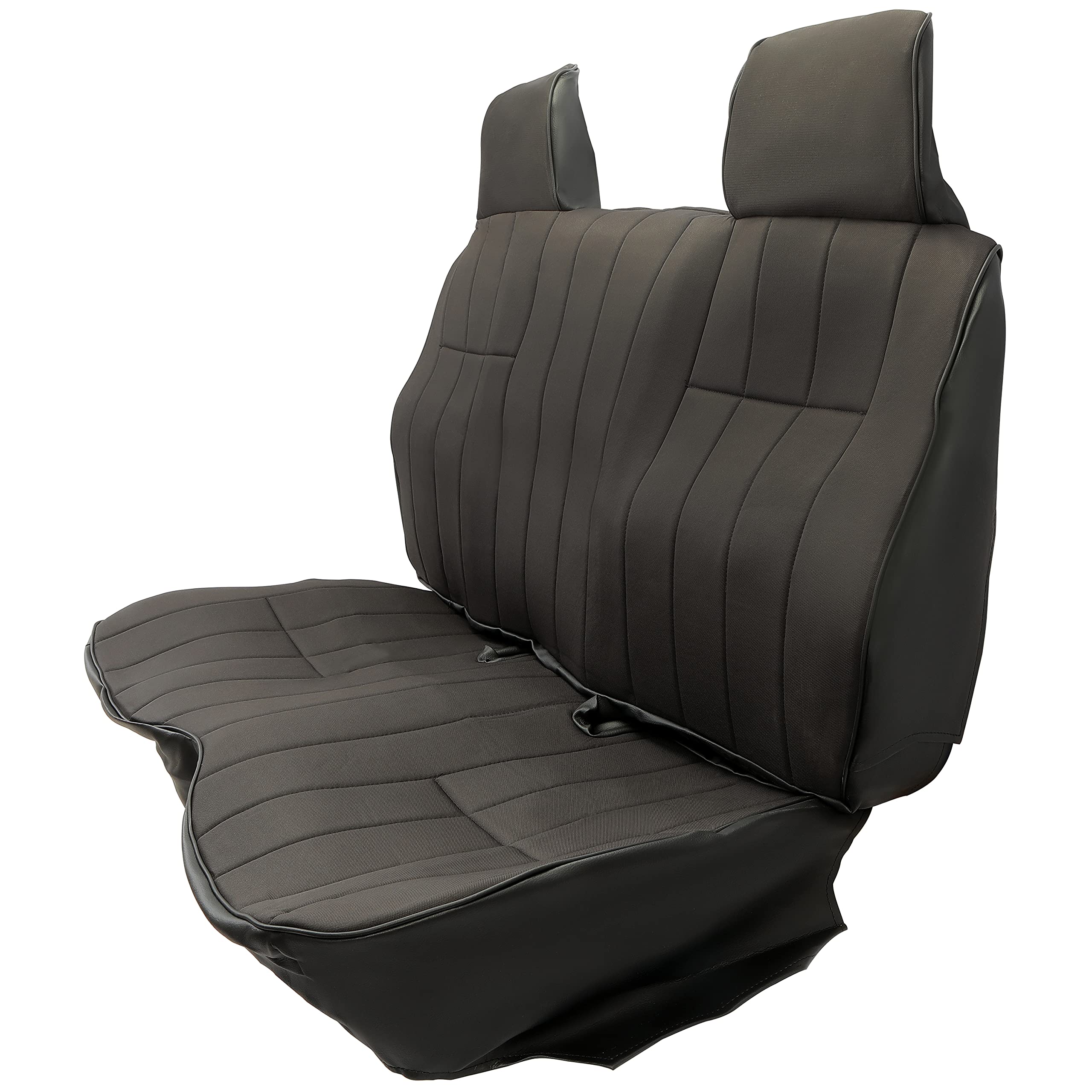 Kojem Black Bench Seat Cover - Compatible with 1987-1993 Toyota Pickup SR5/DLX Extended & Base Standard Cab - Heavy Duty Truck Seat Protector for Work & Daily Driving