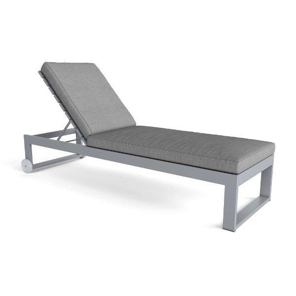 Premium Lucca Sun Lounger - Adjustable Outdoor Chaise Lounge with Cushion - Perfect for Poolside, Beach, Patio & Backyard Relaxation