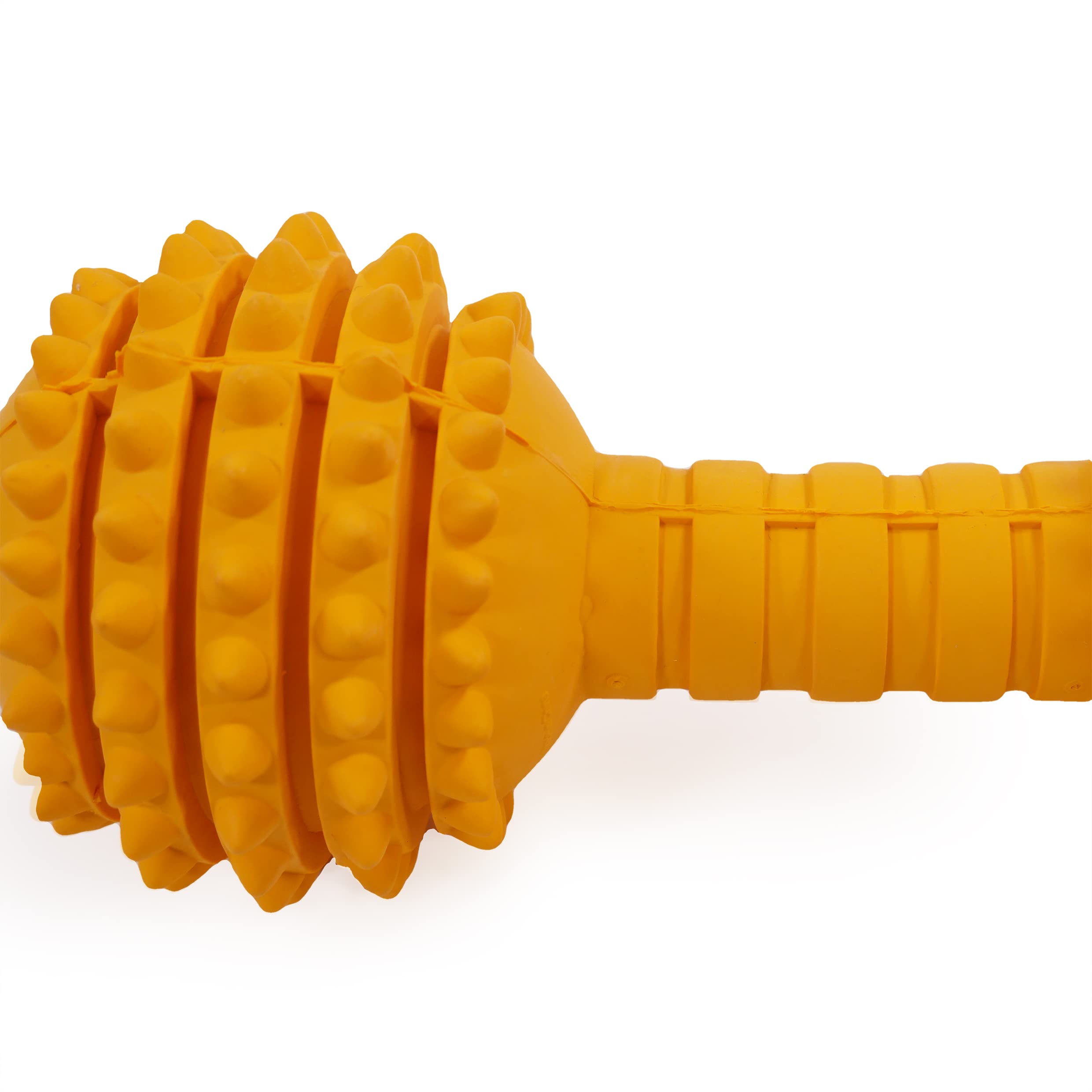 Durable Cyber Rubber Dumbbell Dog Toy for Large Breeds - Perfect for Fetch, Chewing & Training