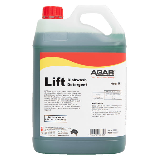 Eco-Friendly Agar Lift Dishwashing Liquid - Powerful Stain Removal, Gentle on Hands - Perfect for Kitchen, Camping & Travel