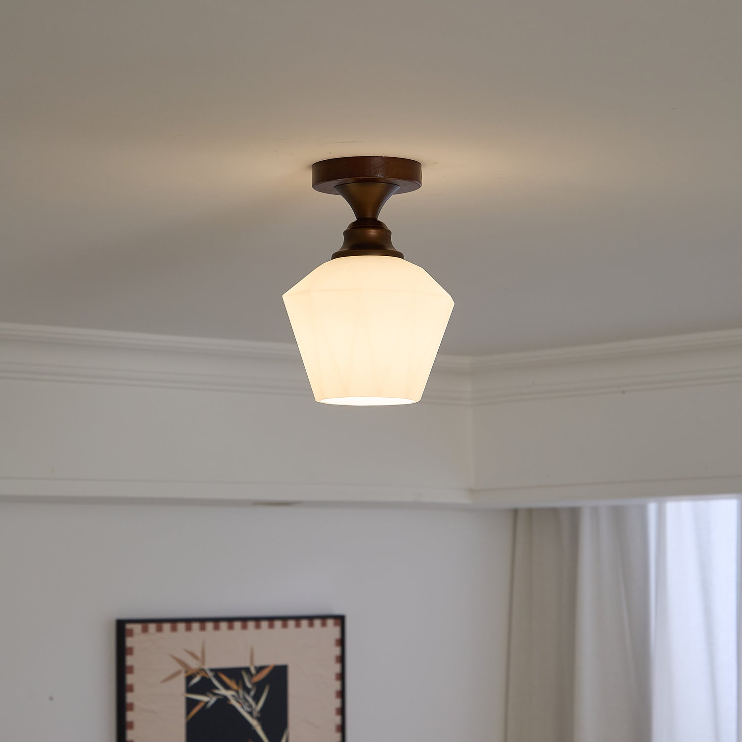 Marcellis Modern Ceiling Lamp - Energy Efficient LED Light Fixture for Living Room, Bedroom, Kitchen & Dining Room | Dimmable Indoor Lighting with Easy Installation