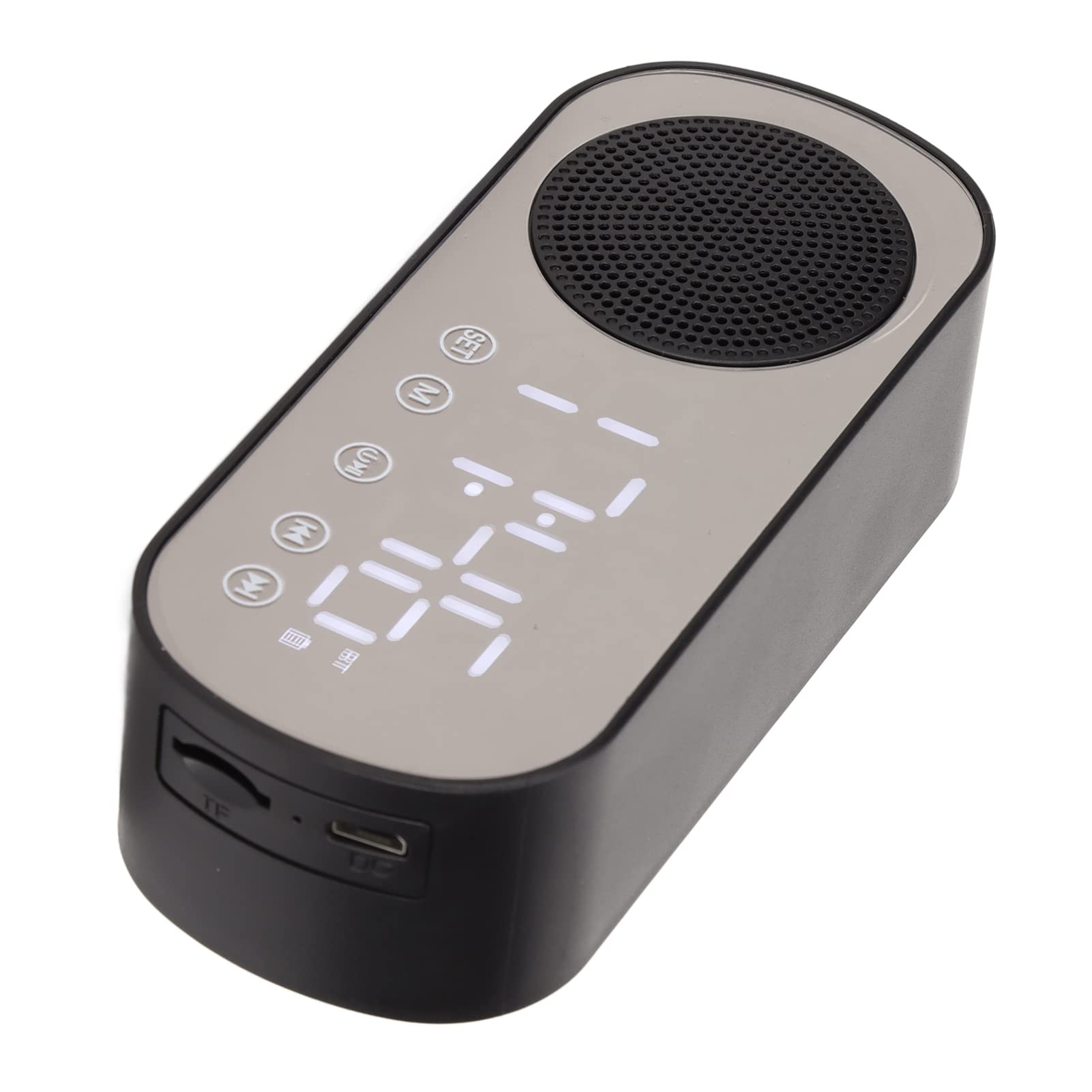Portable Digital Alarm Clock with FM Radio & Bluetooth Speaker - USB Charger, Large LED Display for Bedroom, Office, Travel | Wake Up to Music, White Noise & Relaxing Sounds | Perfect for Morning Routines, Meditation, Camping, Hiking & Nightstand Use | Ideal Gift for Home, Dorm, Outdoor Adventures