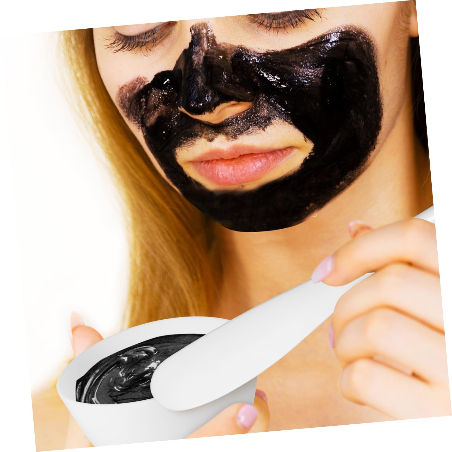 Premium Silicone Facial Mask Mixing Bowl Set - DIY Skincare Tool for Mud Masks, Creams & Serums - Perfect for At-Home Spa & Professional Salon Use - White