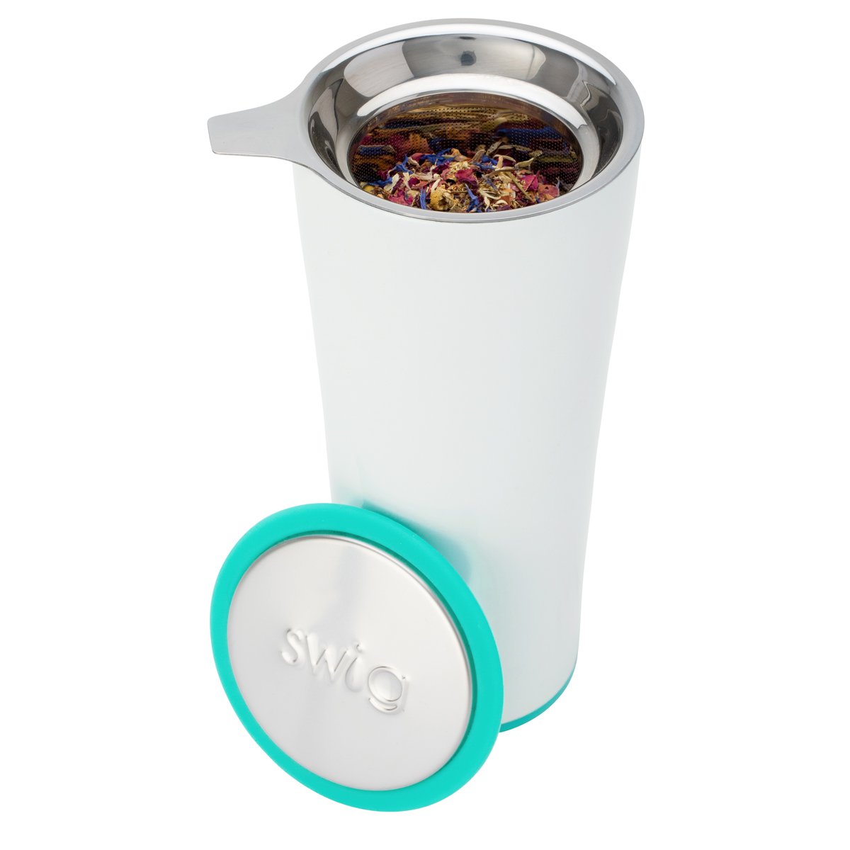 Premium Stainless Steel Tea Infuser with Silicone Lid - Fine Mesh Loose Leaf Tea Strainer for Hot & Iced Tea - Perfect for Home, Office, and Travel Use