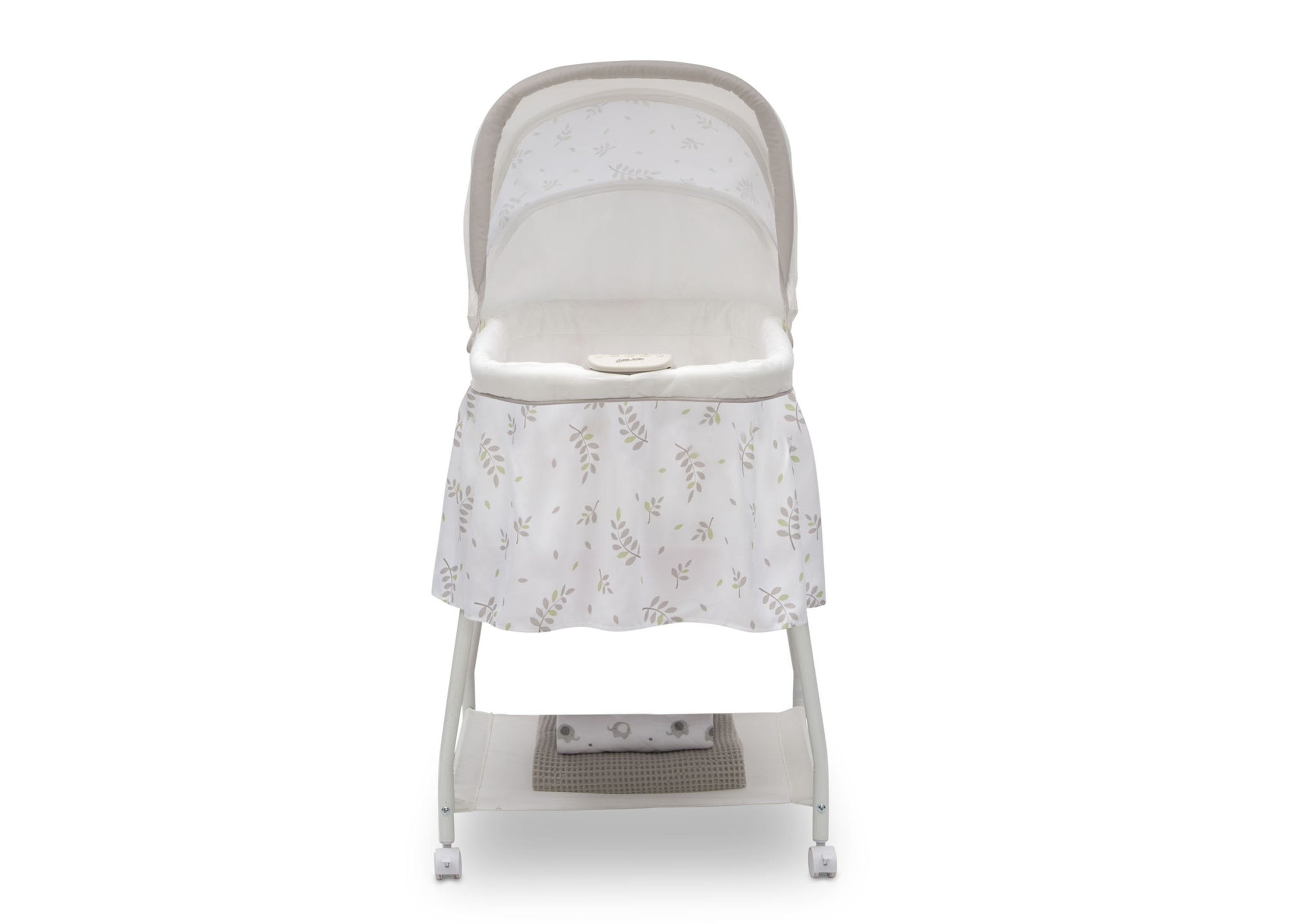 Silent Auto Gliding Bassinet for Newborns - Ultra Quiet Baby Crib with Smooth Motion - Perfect for Nursery, Bedroom & Travel