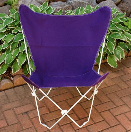 Violet Purple Replacement Cover for Retro Folding Butterfly Chair - Durable Fabric Slipcover for Indoor/Outdoor Patio, Garden, Poolside & Dorm Room Use