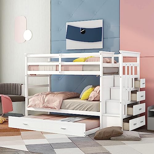 White With Trundle and Drawer