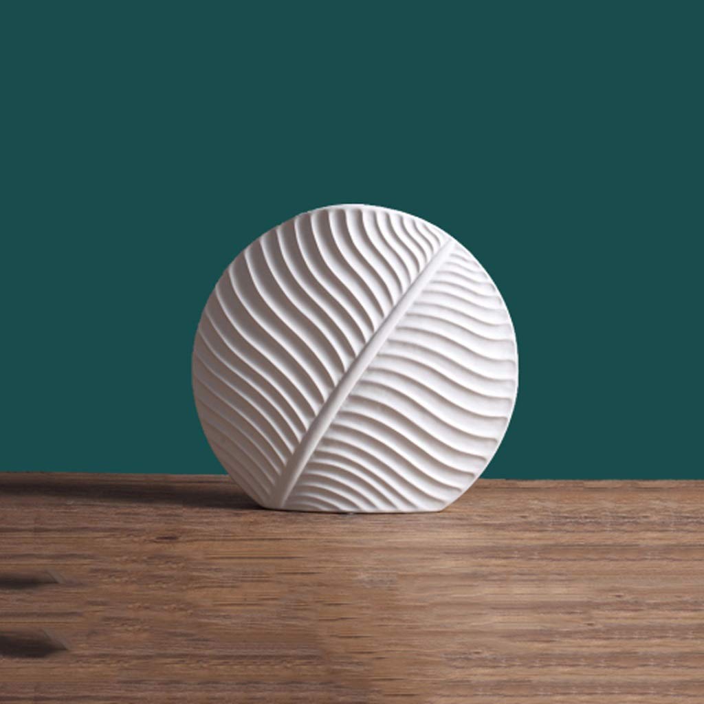 Nordic Style Ceramic Vase - Modern Minimalist Home Decor for Living Room, Bedroom & Office | Handmade Walnut Brown Flower Vase for Fresh or Artificial Flowers | Perfect for Farmhouse, Boho & Scandinavian Interior Design