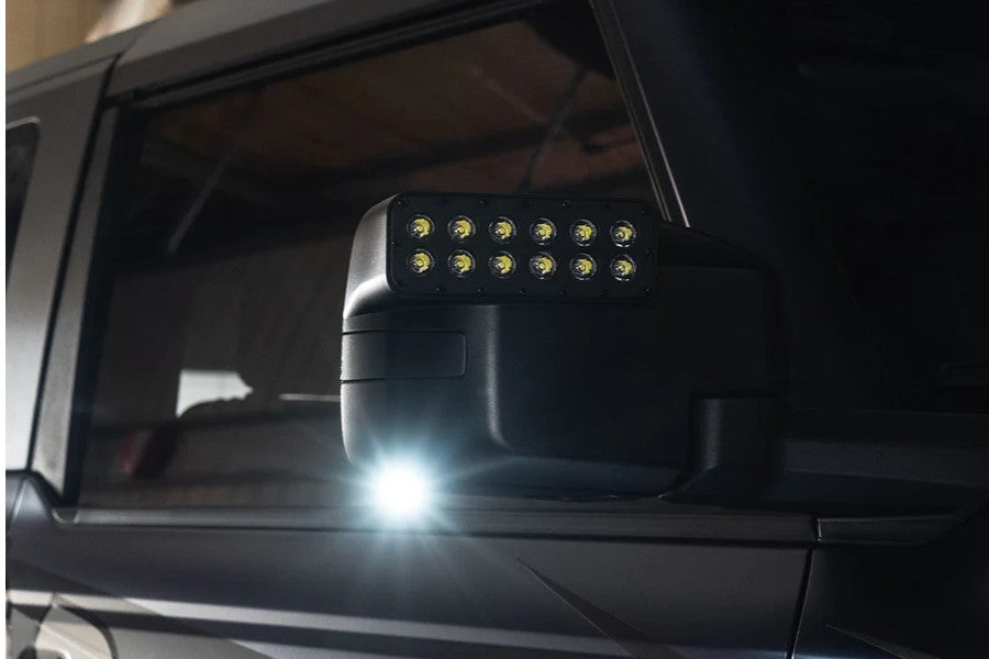 2021-2023 Ford Bronco Oracle LED Puddle Light Upgrade Kit - Off-Road Side Mirror Ditch Lights (Pair) - Enhanced Visibility for Night Driving & Off-Road Adventures